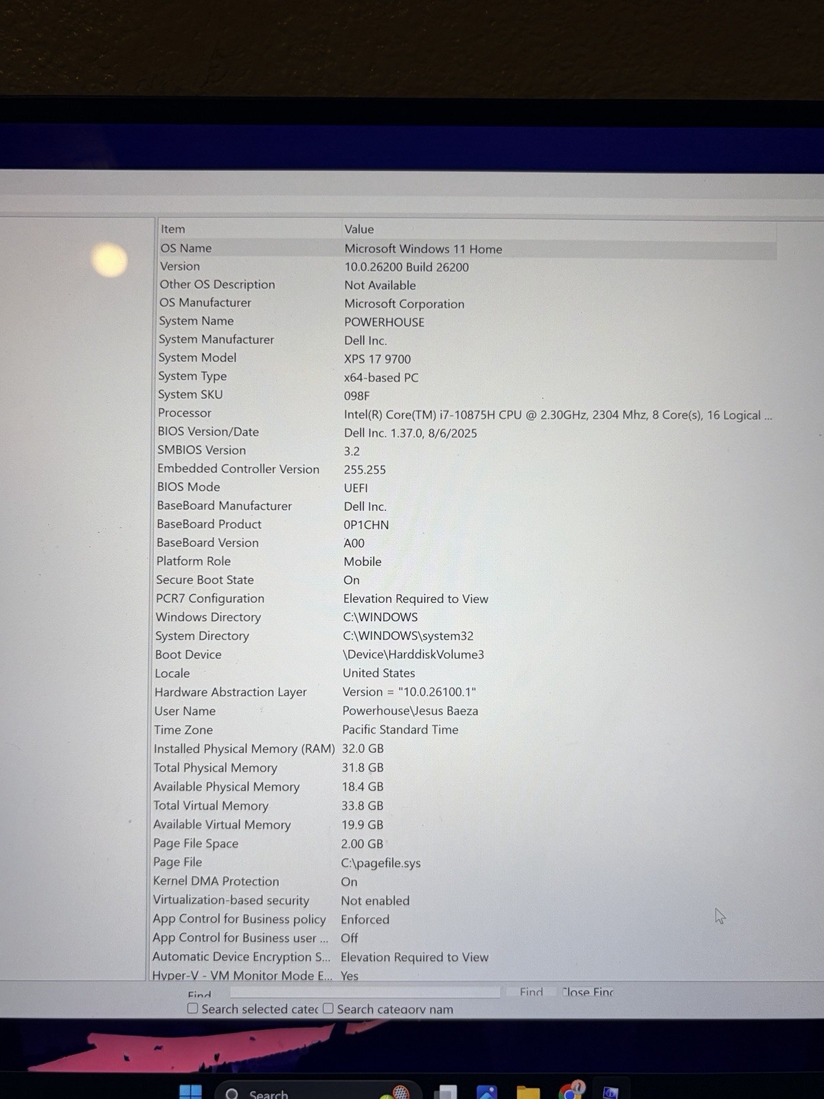 High-End Dell XPS 17 – i7, 32GB RAM, 2TB SSD, RTX 2060 (Excellent Condition)