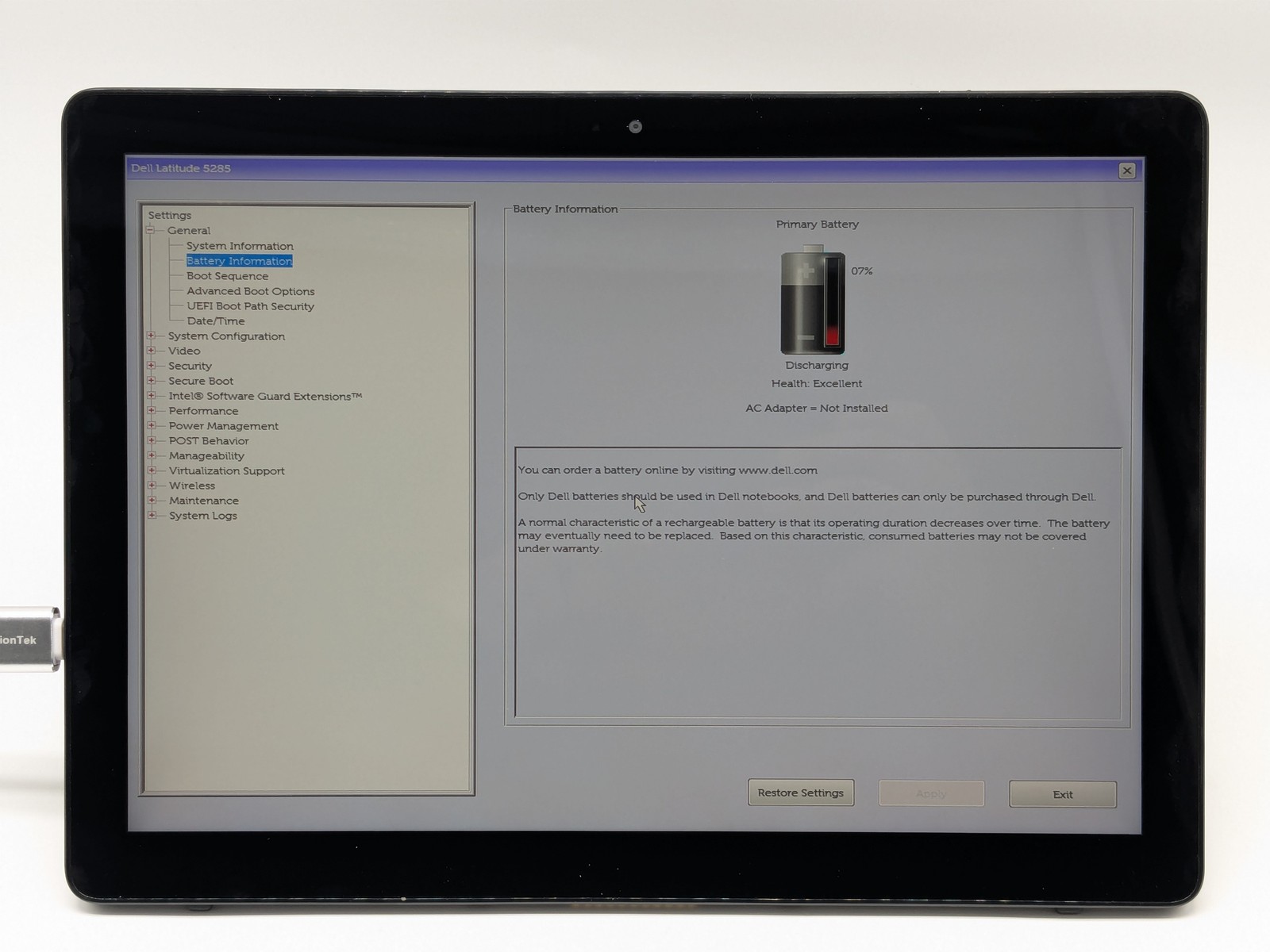 Dell Latitude 5285 2-in-1 12″ FHD+ Touch I5-7300U 256GB 8GB W10P FPR *READ*