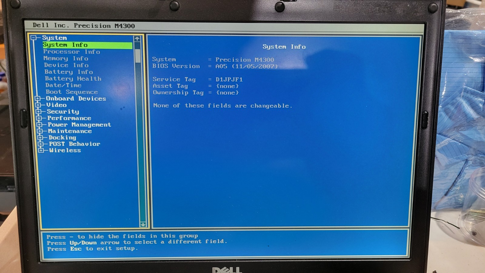 Dell Precision M4300 Intel Core 2 Duo 06FD 2GHz 2 GB NO HDD