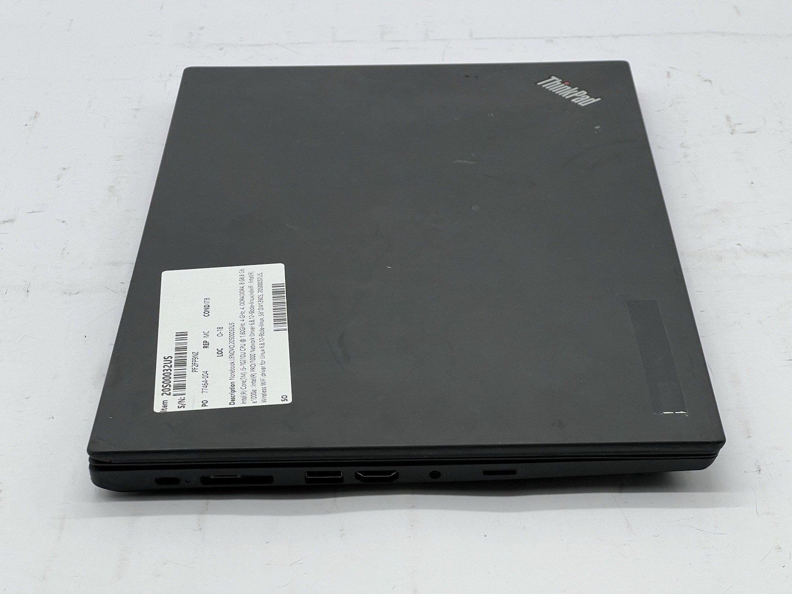 Lenovo ThinkPad T14 Gen 1, Core i5-10210U, @ 1.60GHz, 16GB RAM-No HDD/OS/Adapter