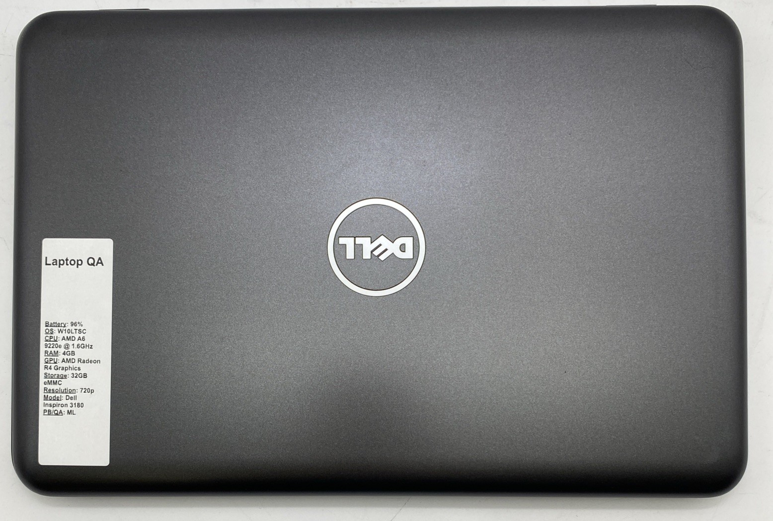 Dell Inspiron 11 3180 AMD A6-9220e @ 1.6GHz 4GB RAM 32GB eMMC W10LTSC