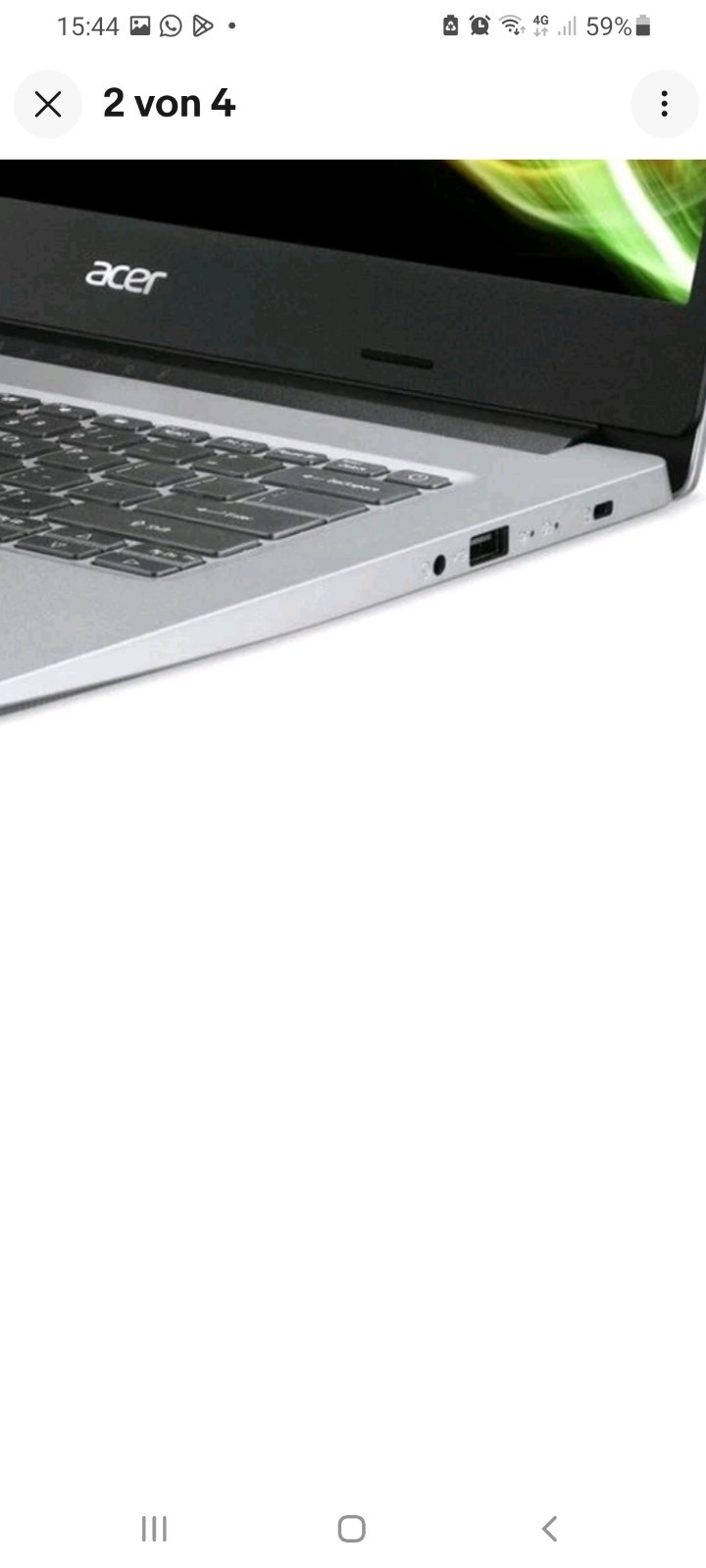 Acer Aspire A114-33-P321 Laptop Silver Pentium N6000 128GB SSD 14″ Windows 11