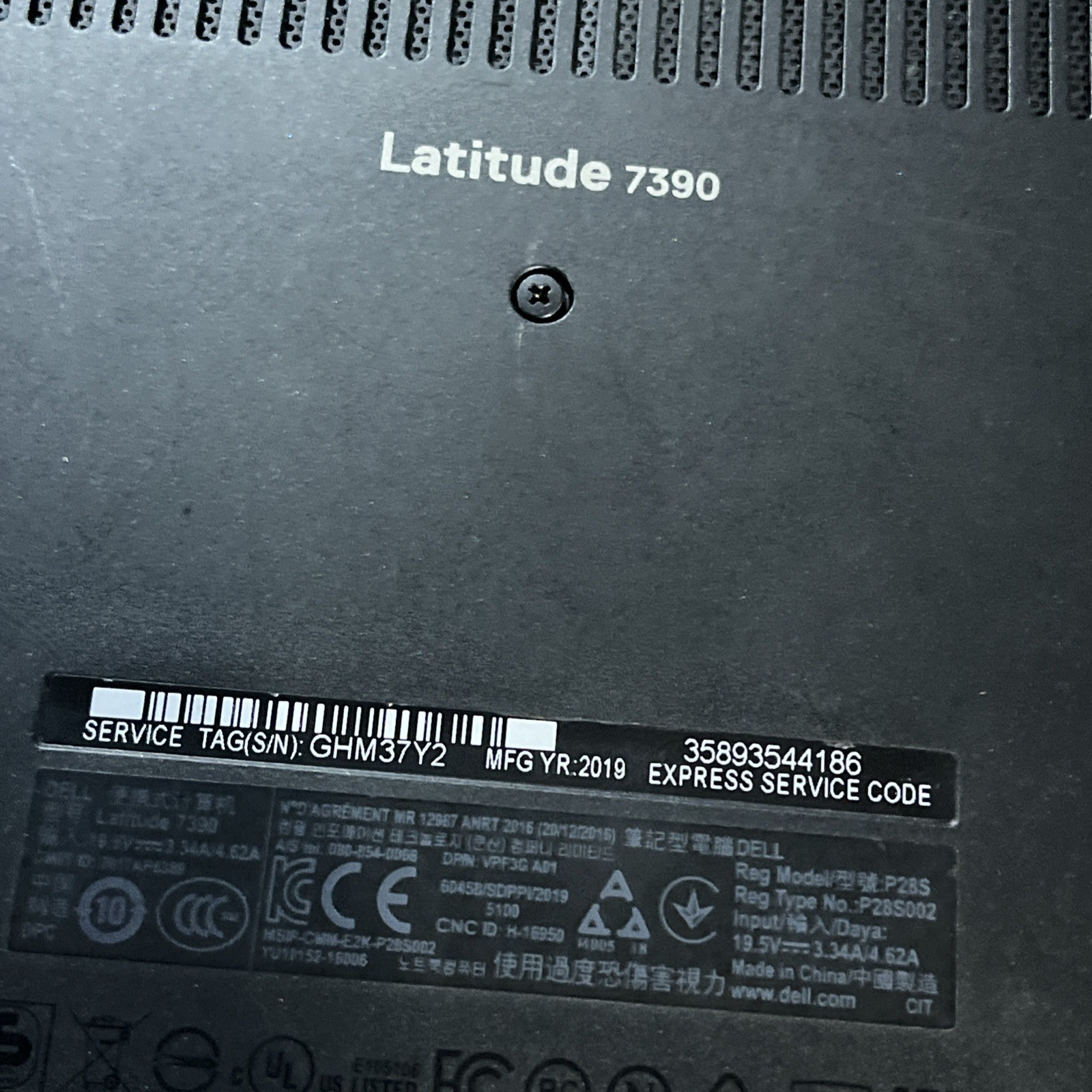 DELL LATITUDE 7390 INTEL CORE I5 8TH GEN 8GB RAM NO HD