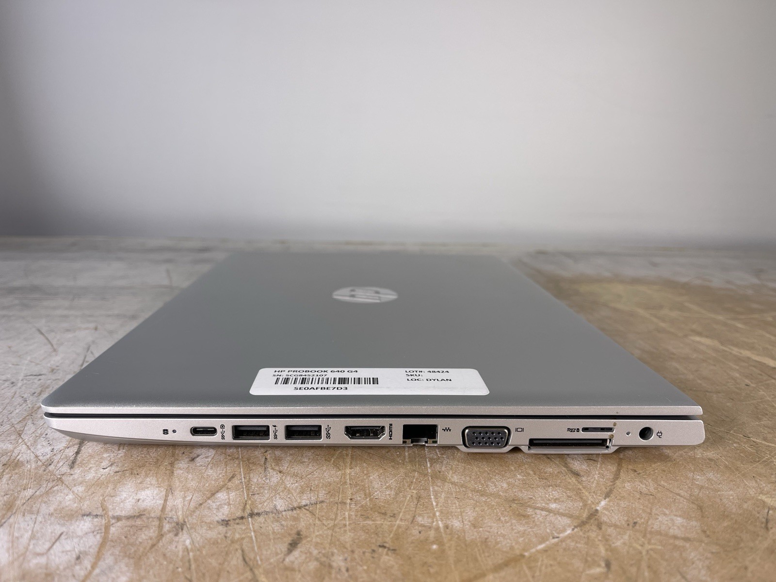 HP PROBOOK 640 G4 i5-8350U @ 1.70GHz, 8GB RAM, NO HDD/OS