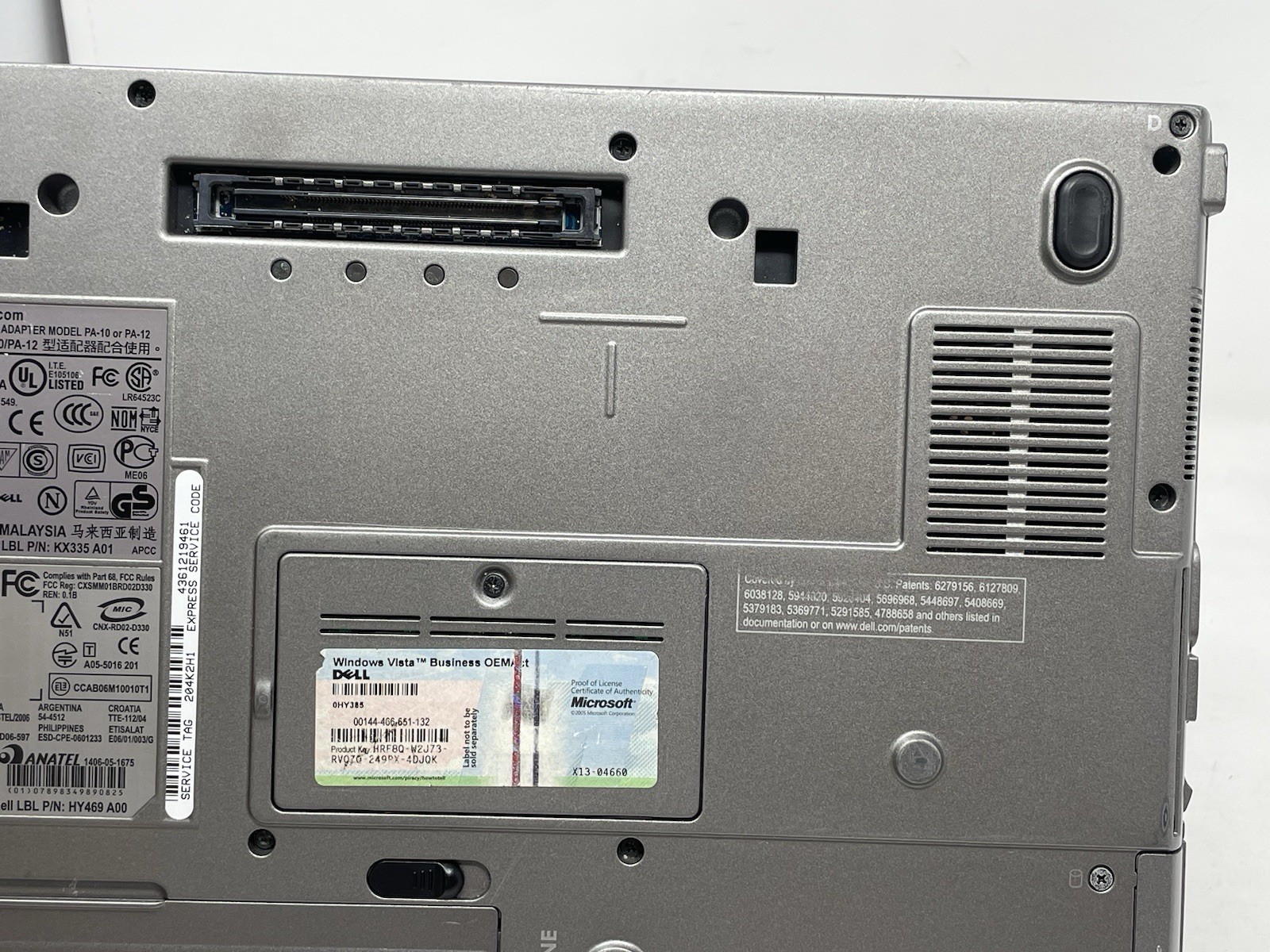 Bad Batt Dell Latitude D630 Laptop Core 2 2.50GHz 2GB RAM NVIDIA Quadro NVS 135M