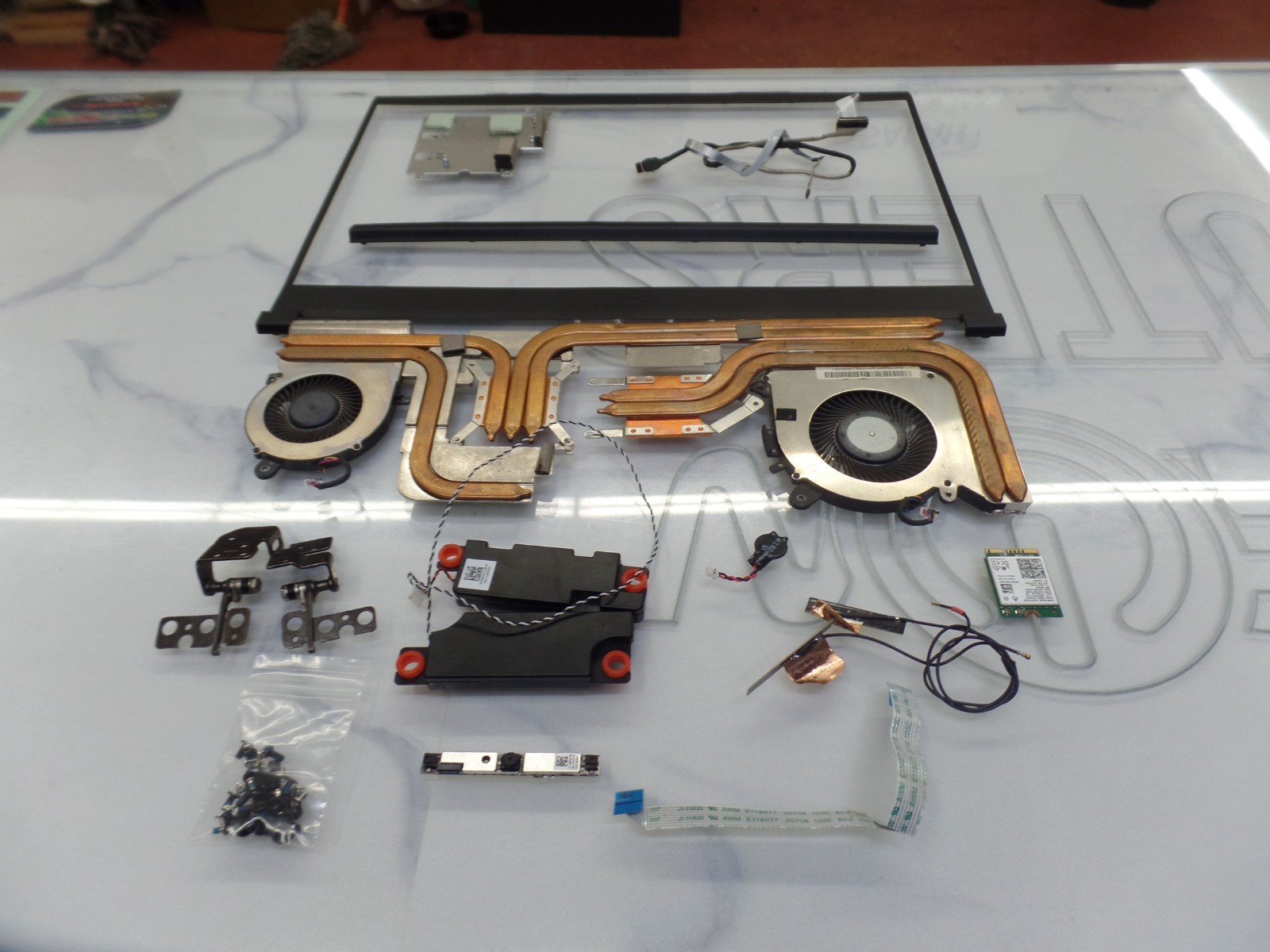 Genuine MSI MS-16W2 Individual Parts Fan/Heatsink/speakers/Camera/Hinges ETC