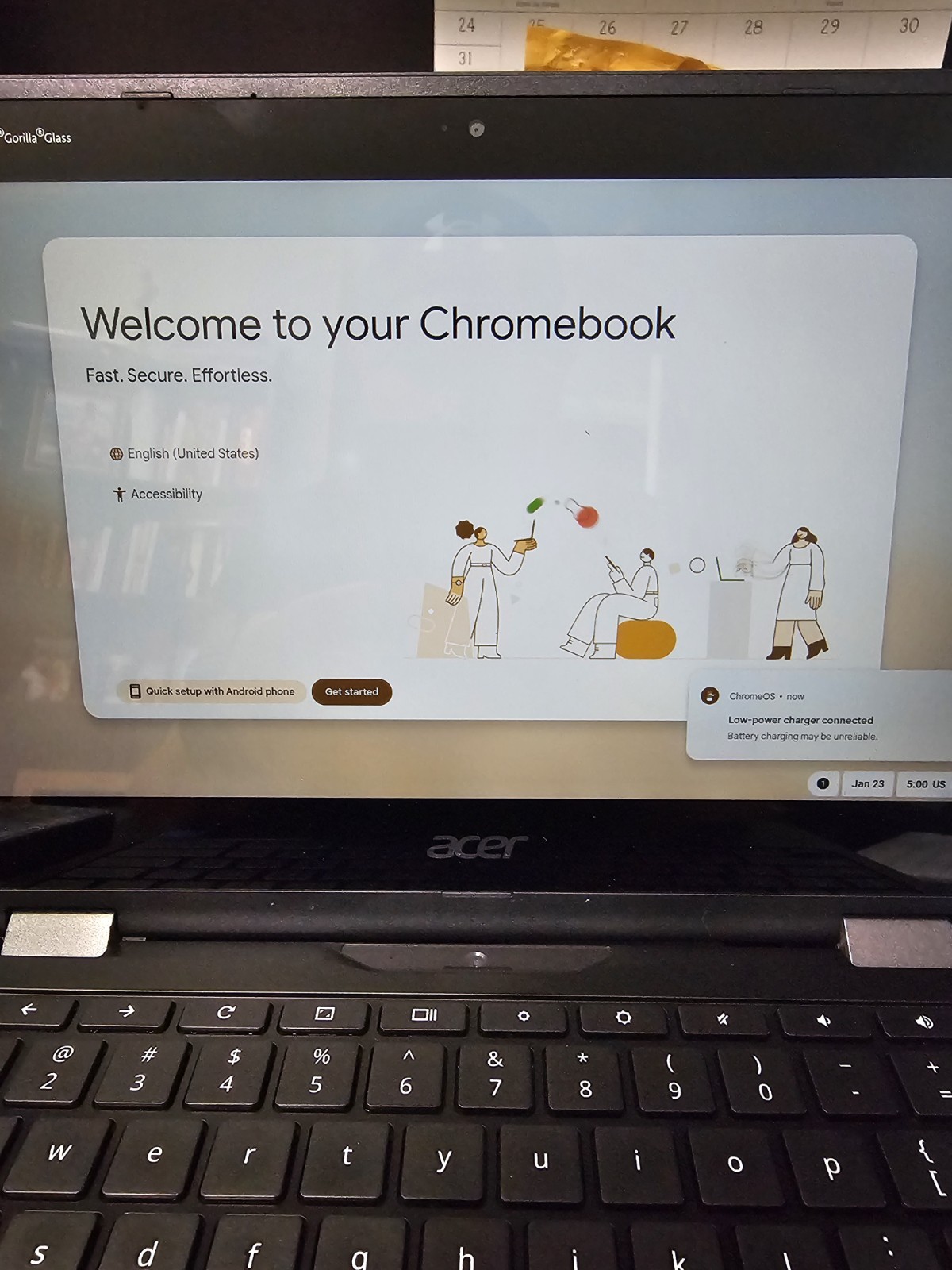 Acer 2-in-1 Chromebook Spin R752T-C3M5 4GB RAM, 32GB HD – Charger Included