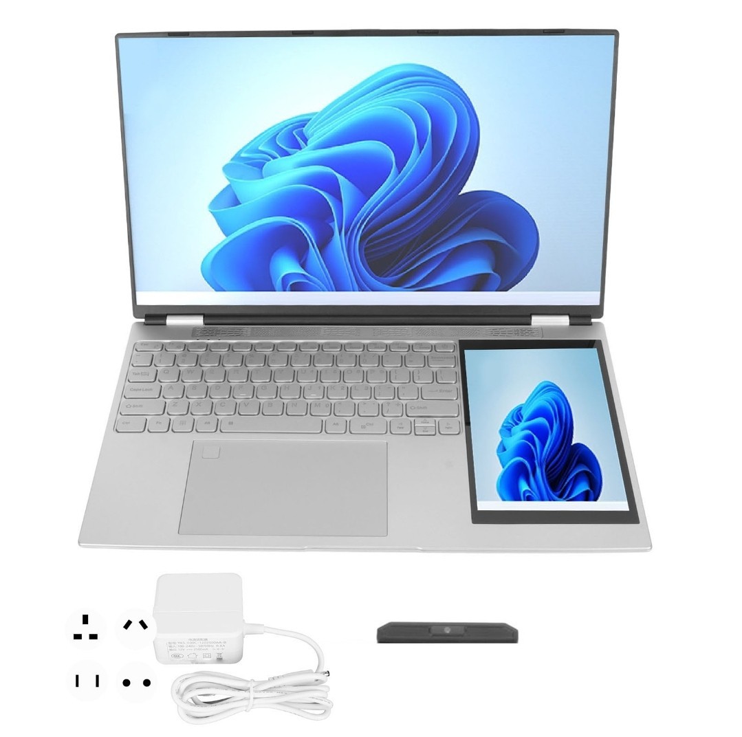 Dual Touchscreen Laptop 15.6 Inch+7 Inch 32G DDR4 2TB SSD Fingerprint Unlock