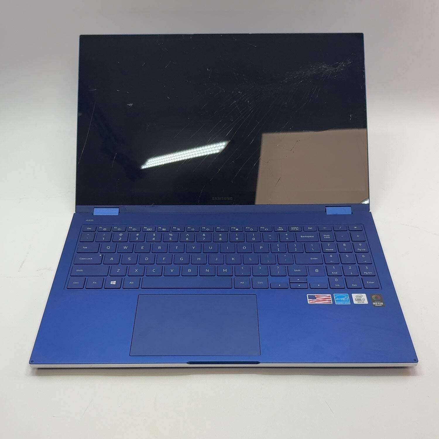 Broken Samsung Galaxy Book NP950QCG 15.6″ i7-1065G7 1.3GHz 12GB 512GB Cracked