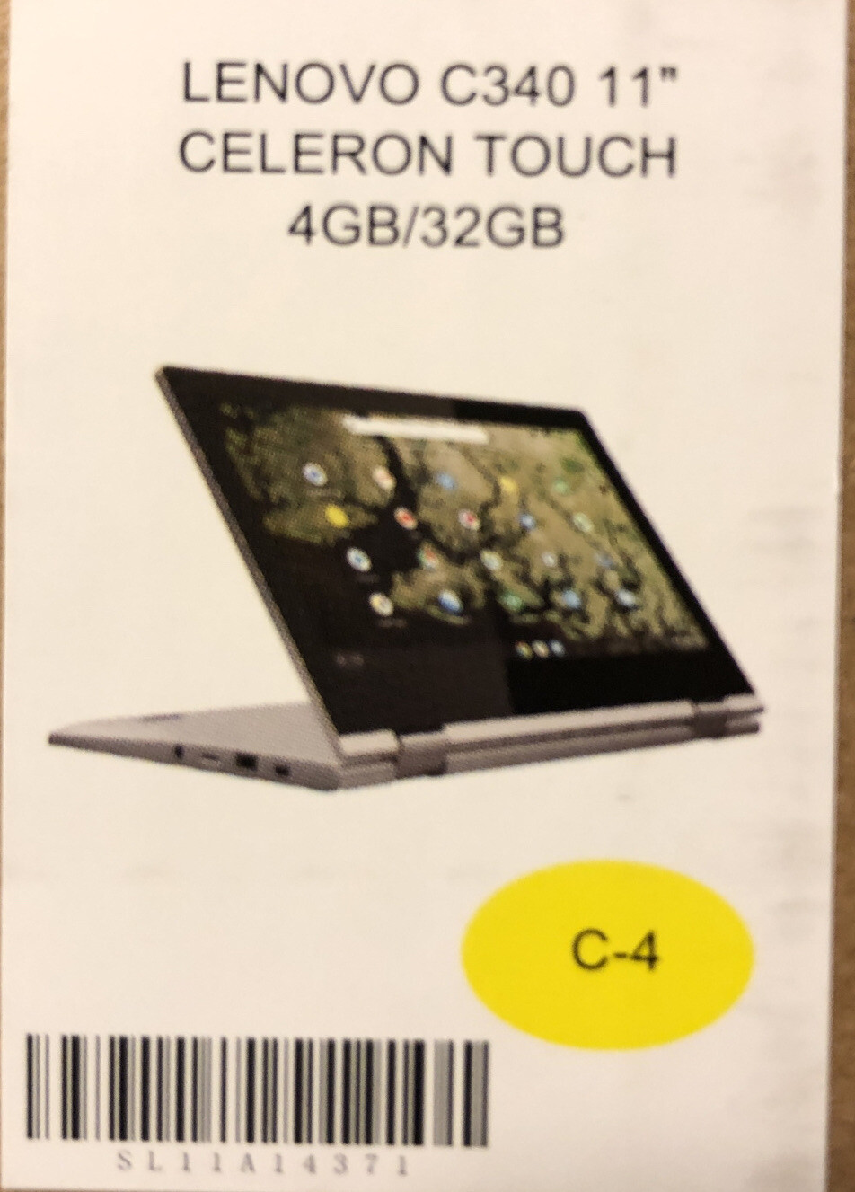 NEW Lenovo 2-in-1 C340 11.6″ HD Touch Intel N4000 32GB eMMC 4GB RAM Chrome OS