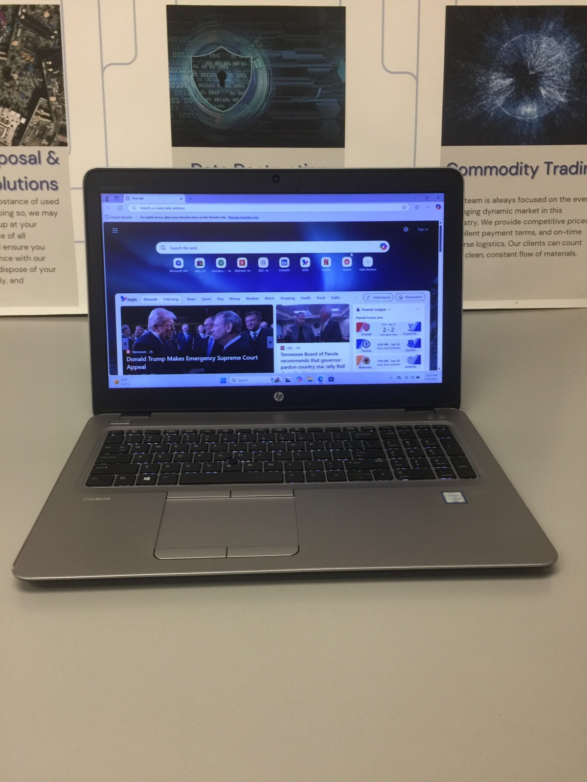HP EliteBook 850 G3 15.6″ (256GB Core i5 6th gen 2.30GHz 8GB RAM WIN 11 PRO