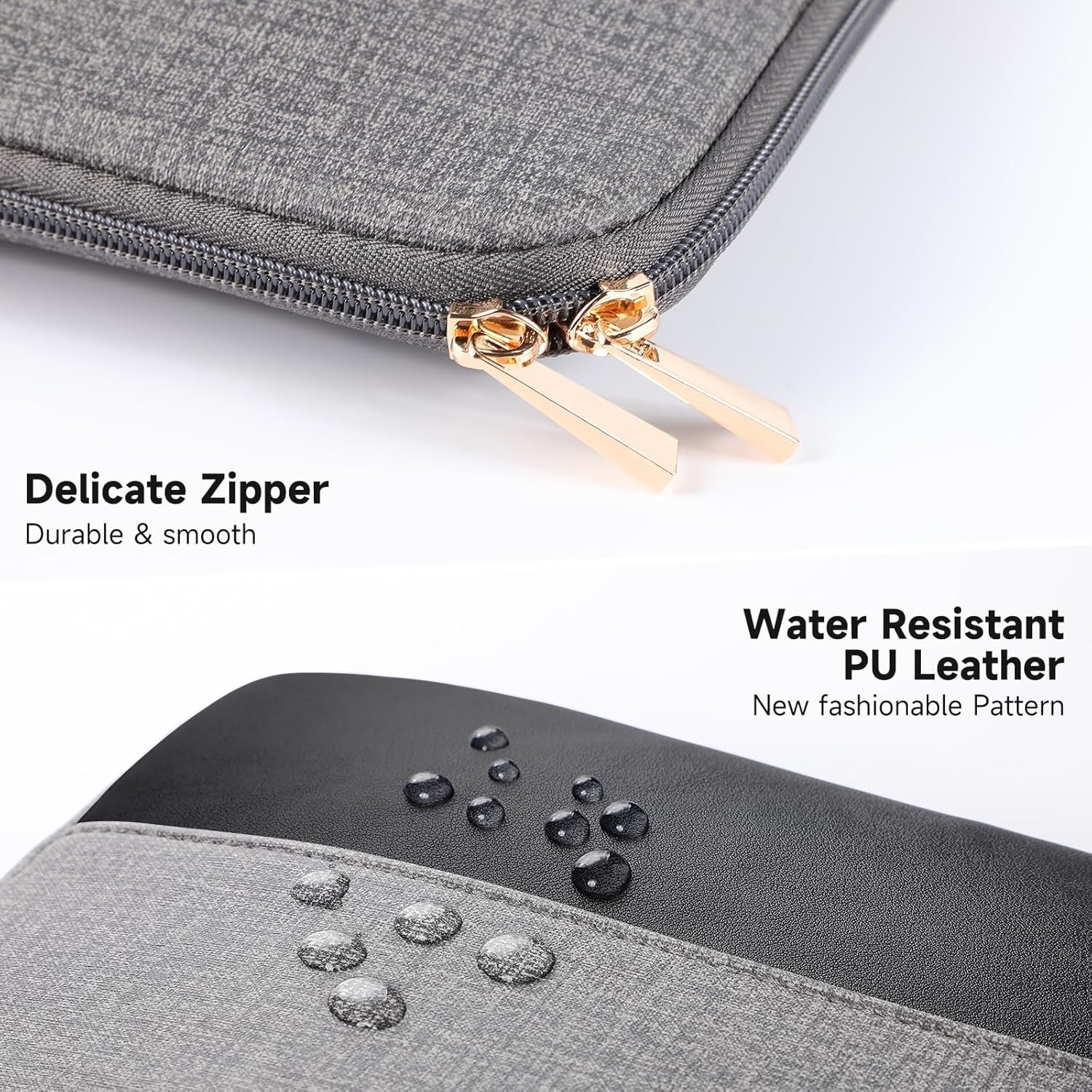 Water-Resistant Laptop Sleeve for 13.3 inch, Fits MacBook Pro/Air & More