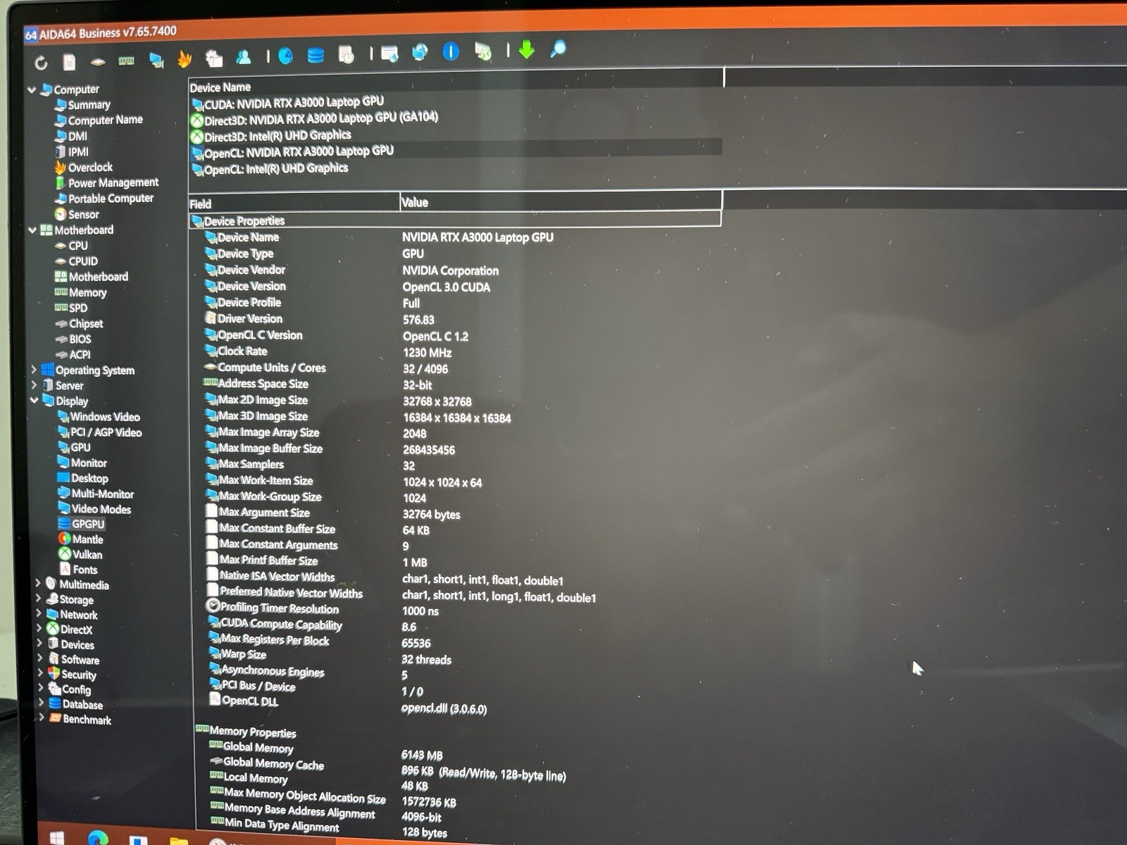 Dell Precision 5760 17″ Workstation Xeon W-11955M 4K 32GB DDR4 2TB SSD RTX A3000