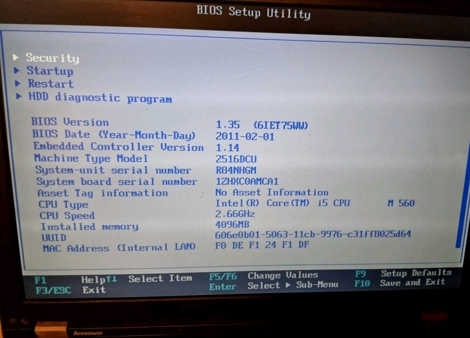 Lenovo ThinkPad T410 Intel Core i5-520M 2.66GHz 4GB RAM No HDD READ DESCRIPTION