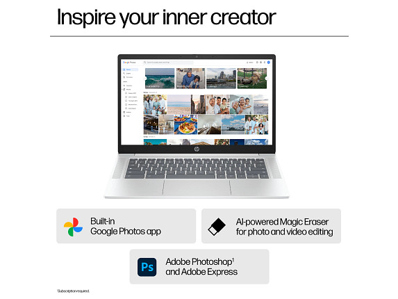 HP Chromebook Laptop Computer 14″ FHD Intel Core i3 8 GB memory; 128 GB UFS