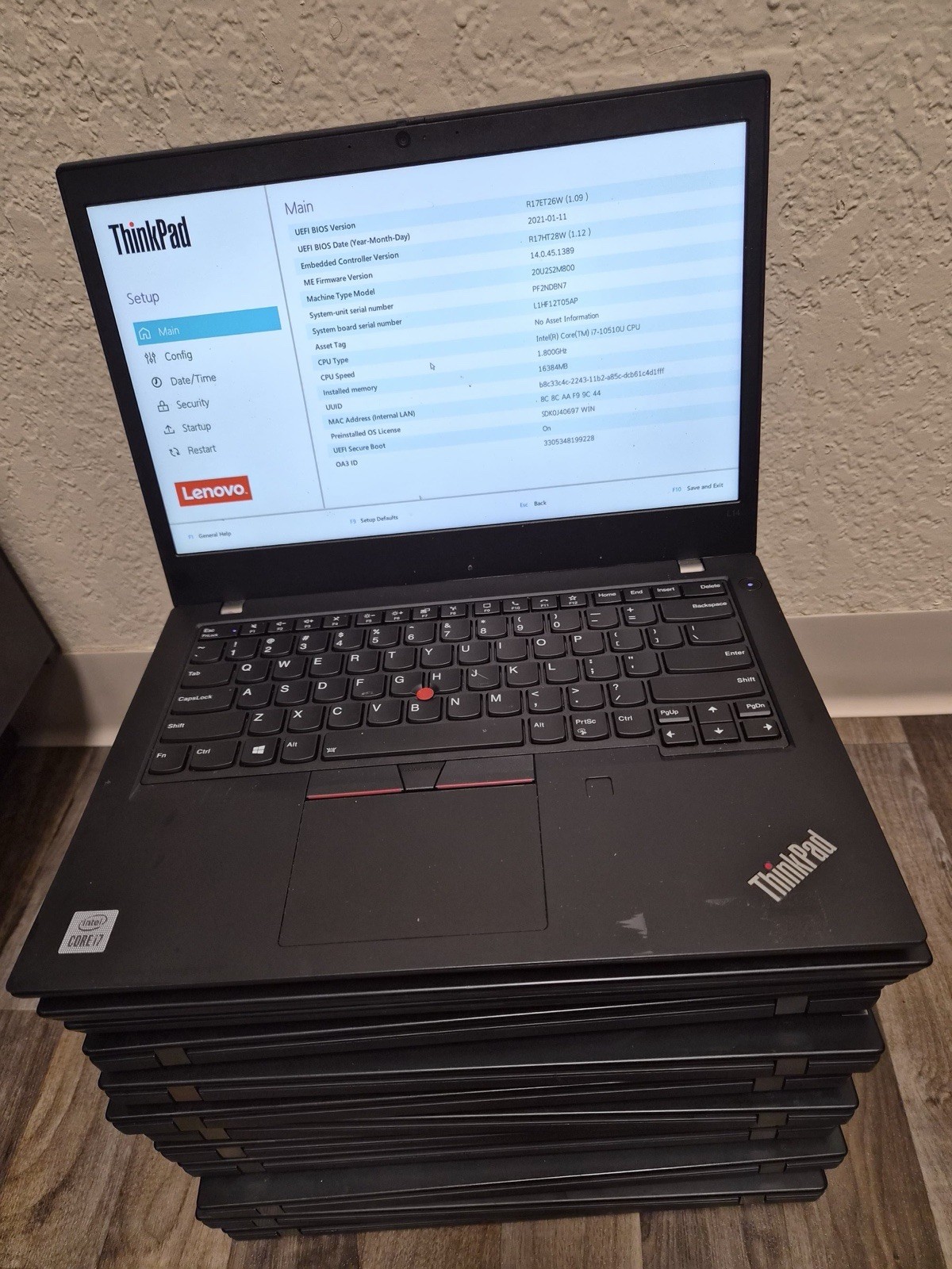 Lenovo ThinkPad L14 Gen 1 Laptop 14-inch No Ram And SSD core i7 10th gen