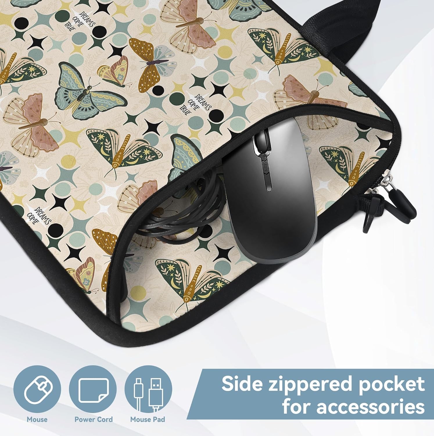 Neoprene Shoulder Bag for 14 15 15.4 15.6 inch Laptops with Handle and Sleeve