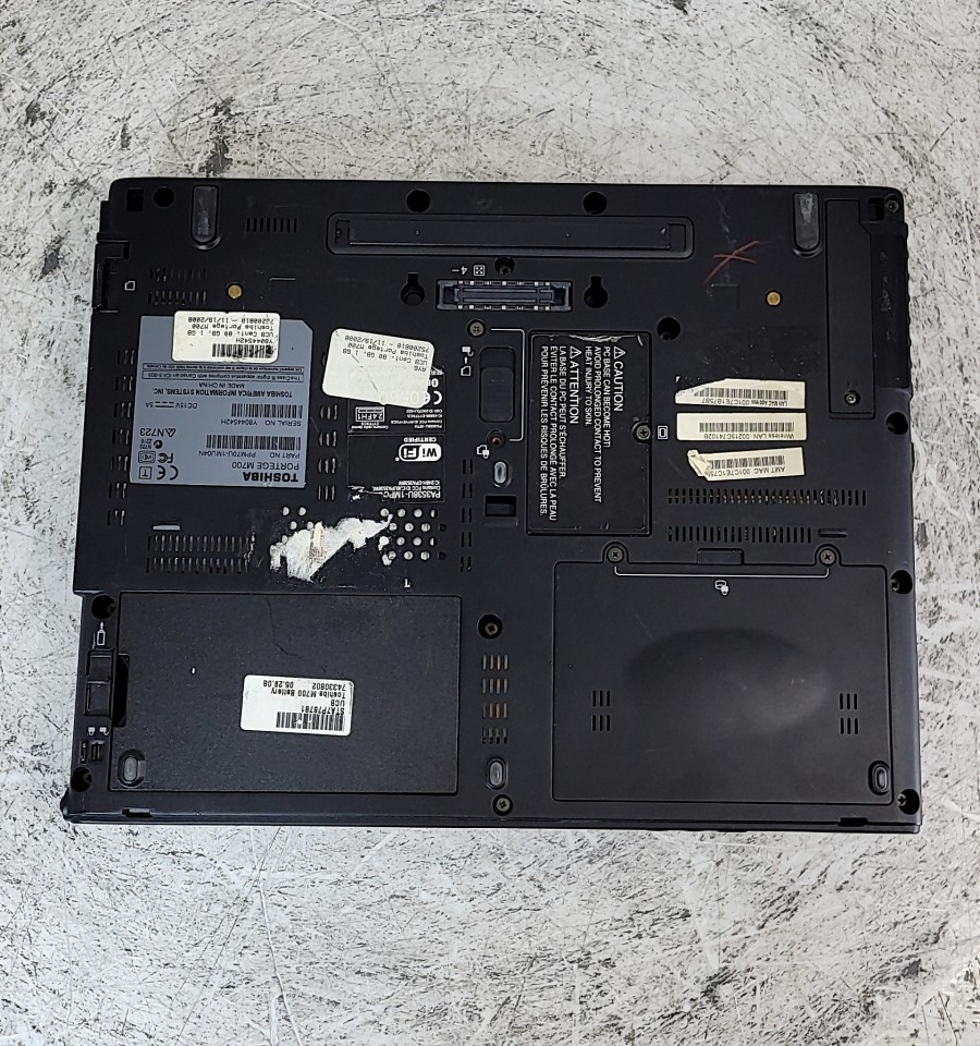 TOSHIBA PORTEGE M700 PPM70U-1MU04N PC Laptop CORE2 DUO T7500 2GB SEE NOTES