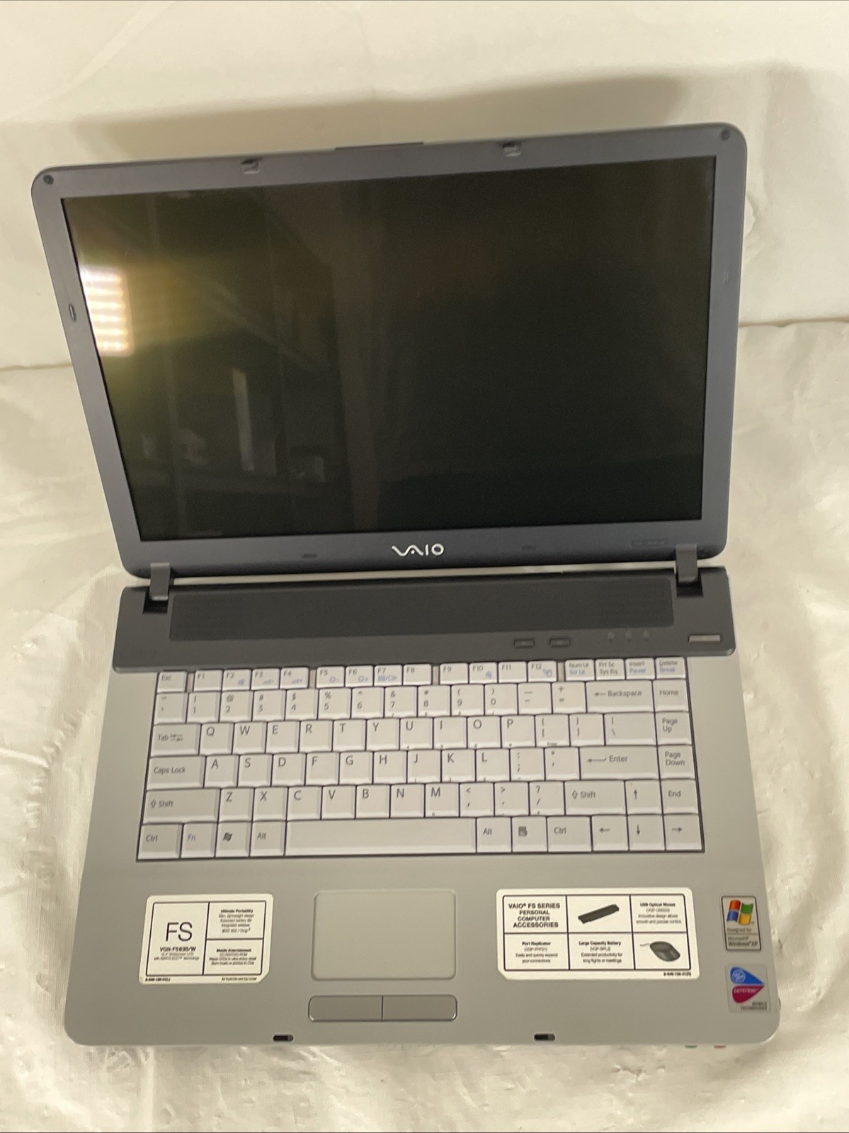 Sony Vaio VGN-FS630W Laptop | Intel Pentium (1.73 GHz) | 512MB RAM | No HDD |BB