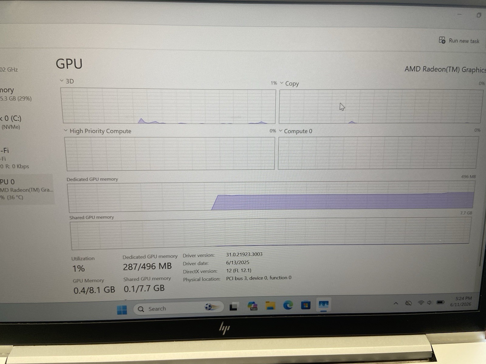 HP ELITEBOOK 845 G8 | AMD RYZEN 5 PRO 5650U 2.30GHZ | 512GB | 16GB | Windows 11