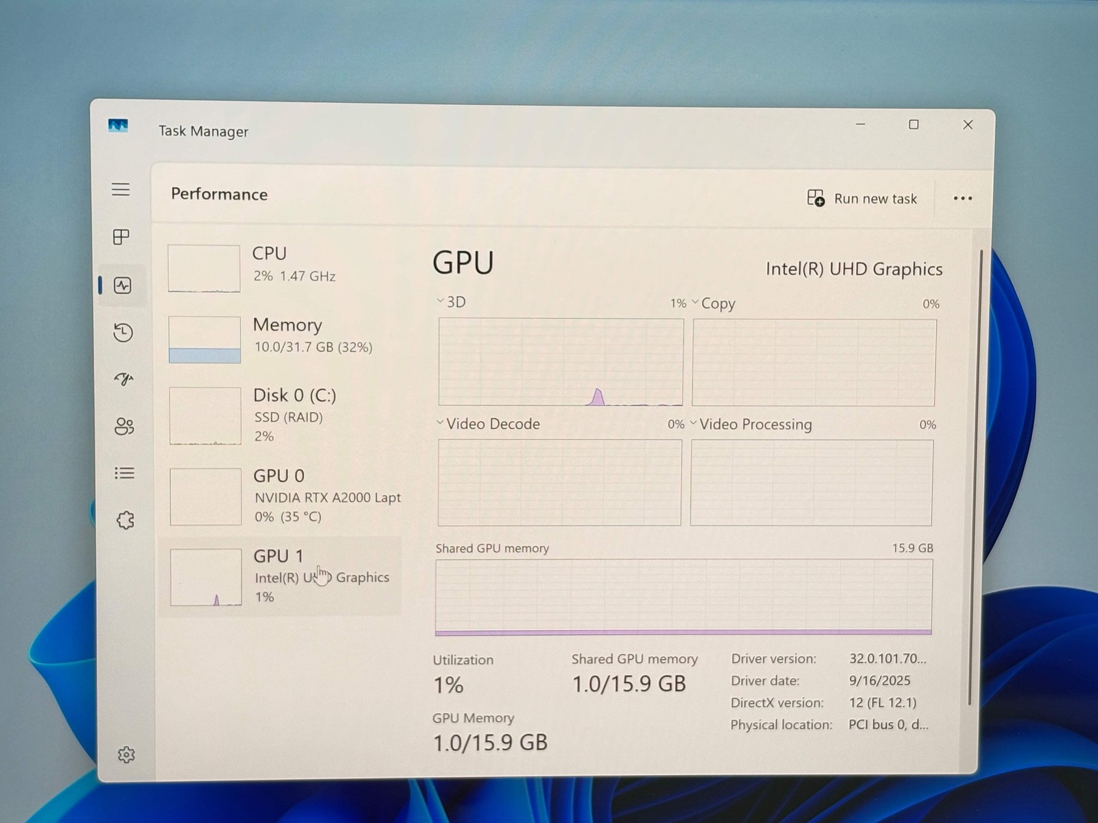 Dell Precision 5560 Intel Core i7-11850H 32GB RAM 1TB SSD NVIDIA RTX A2000
