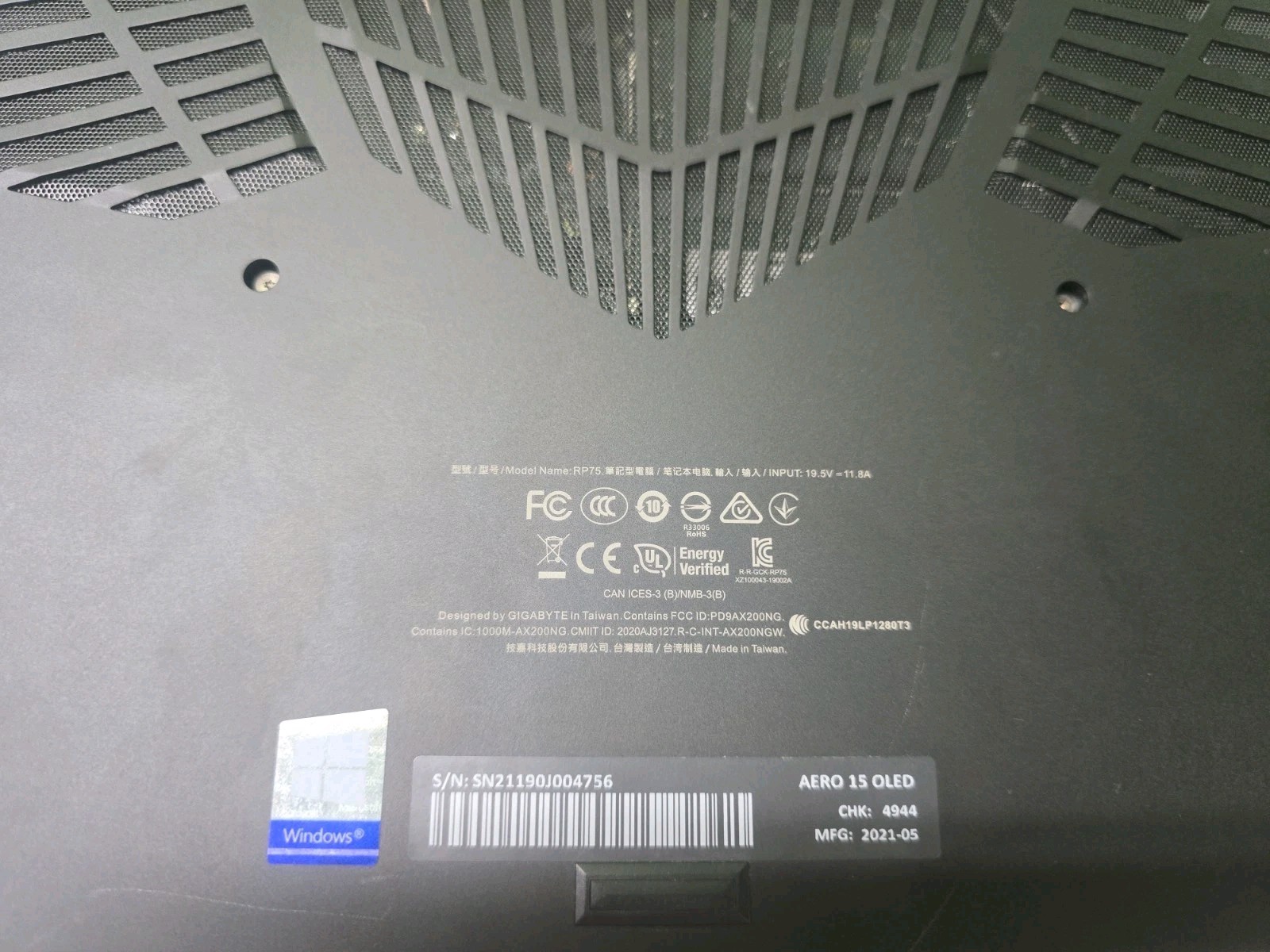 Gigabyte Aero 15 YD 15.6″ 4K Core i7 NVIDIA RTX 3060 16GB 1TB SSD *READ DETAILS*