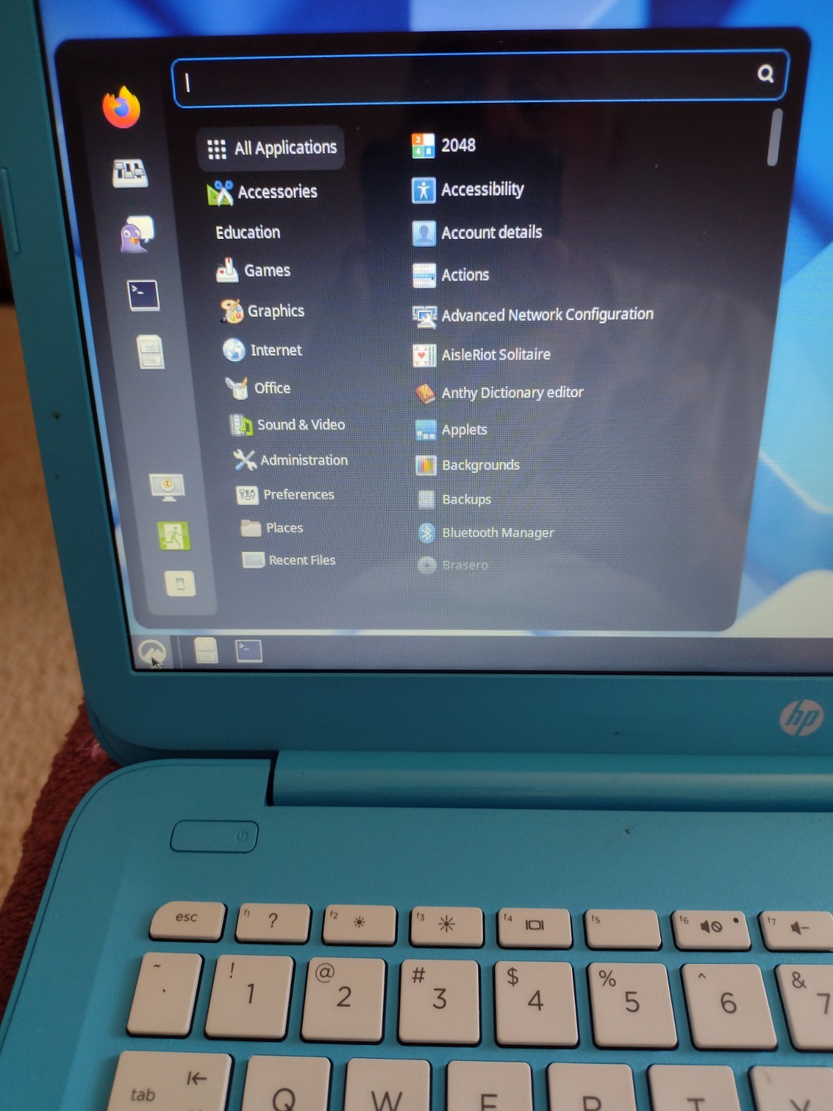 HP Stream 14-ax0XX 14in Intel Celeron 4GB RAM 32GB eMMC Blue LINUX DEBIAN OS 13