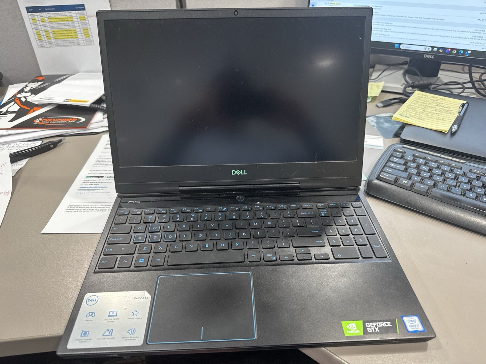 Dell G5 15 Gaming Laptop Intel Core i7 NVIDIA GeForce GTX Black Webcam