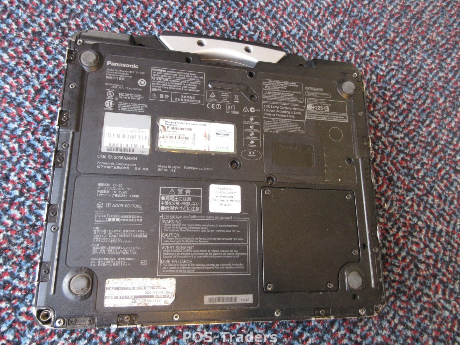 PANASONIC CF-30 CF-30KTL2ANF MK3 Rugged Toughbook C2D 1.9Ghz 4GB Touchscreen W7