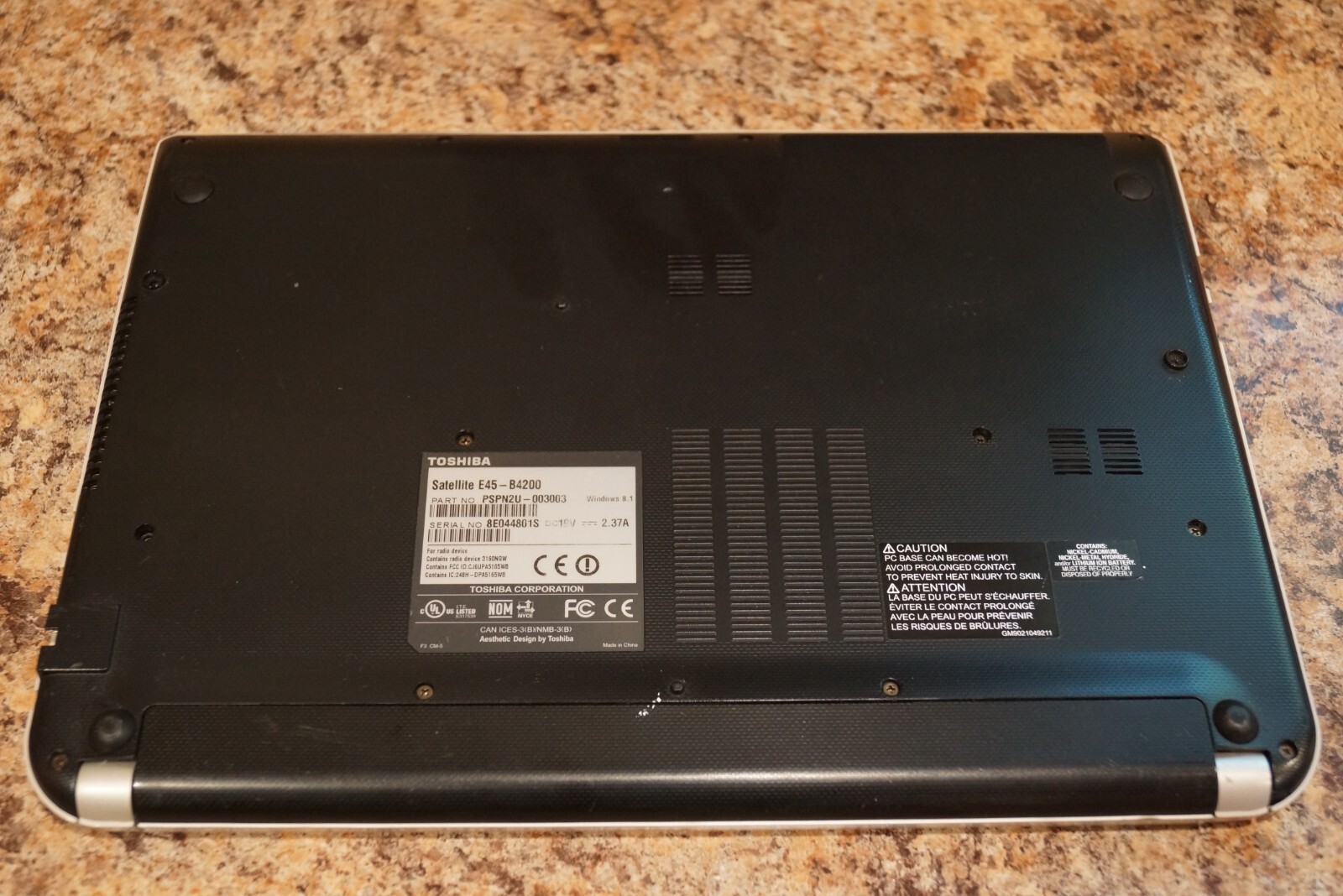 READ Toshiba E45-B4200 Gen4 i5@2.40GHz,6GB RAM,720GB HDD,22H2 Version WIN 10PRO