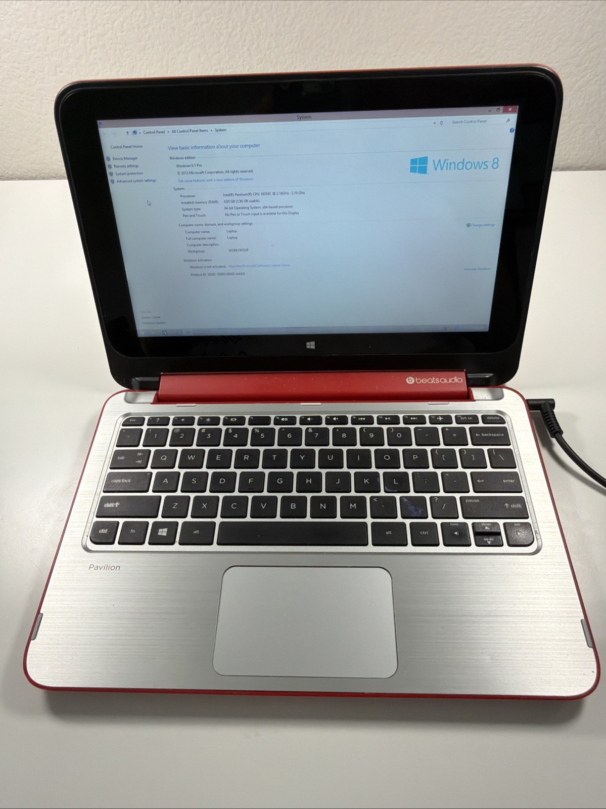 Hp Pavilion Laptop Beats Audio Red 11-n011dx 360 11.6” Screen 500gb 4gb 2.16GHz