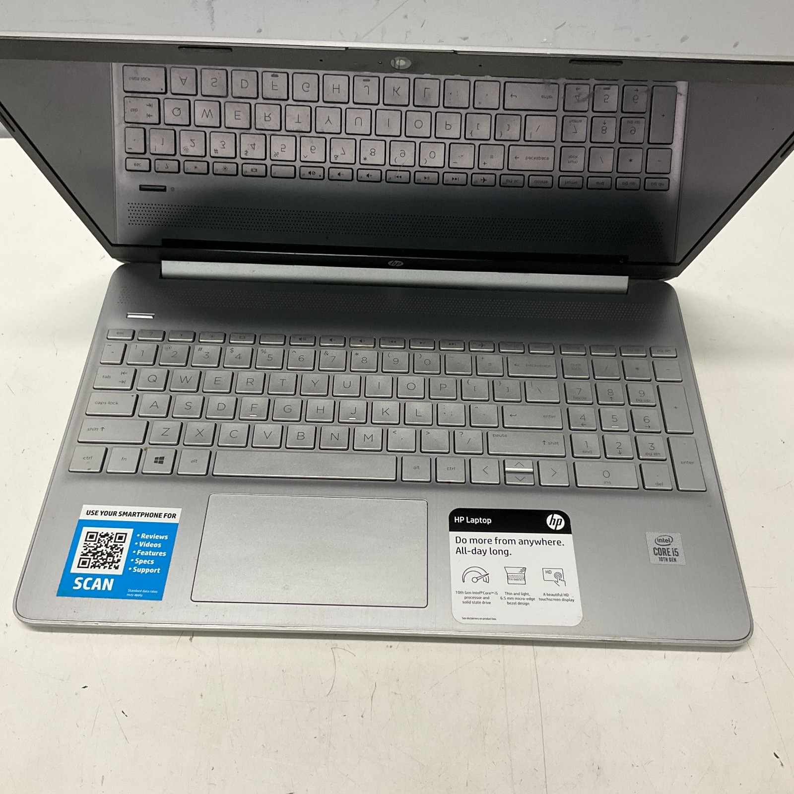 HP Laptop 15-dy1043dx 15.6″ Intel Core i5-1035G1 FOR PARTS ONLY BROKEN LCD
