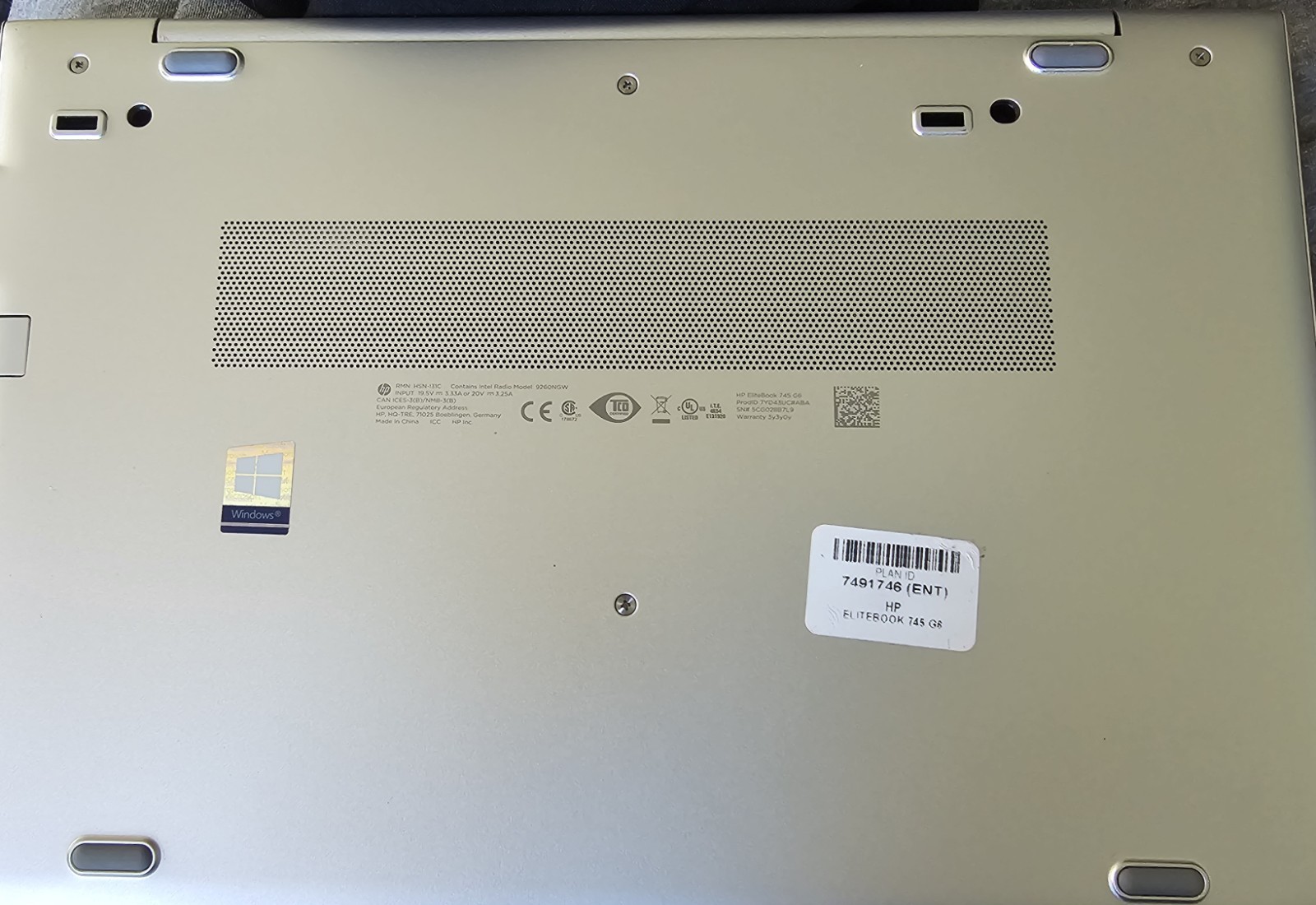 HP EliteBook 745 G6 14in FHD Ryzen 7 PRO 3700U 16GB 238GB SSD Win10
