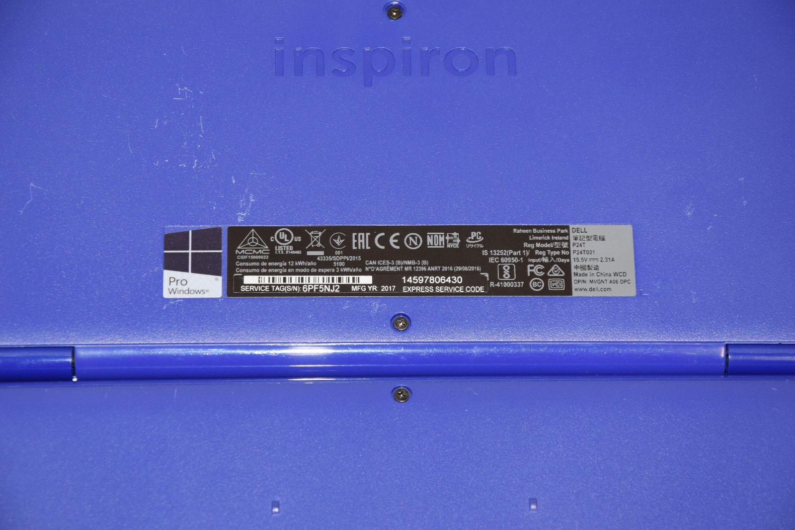 PARTS REPAIR Lot 4 Dell Inspiron 11-3162 11.6″ Celeron N3060 2GB DDR3L 32GB eMMC
