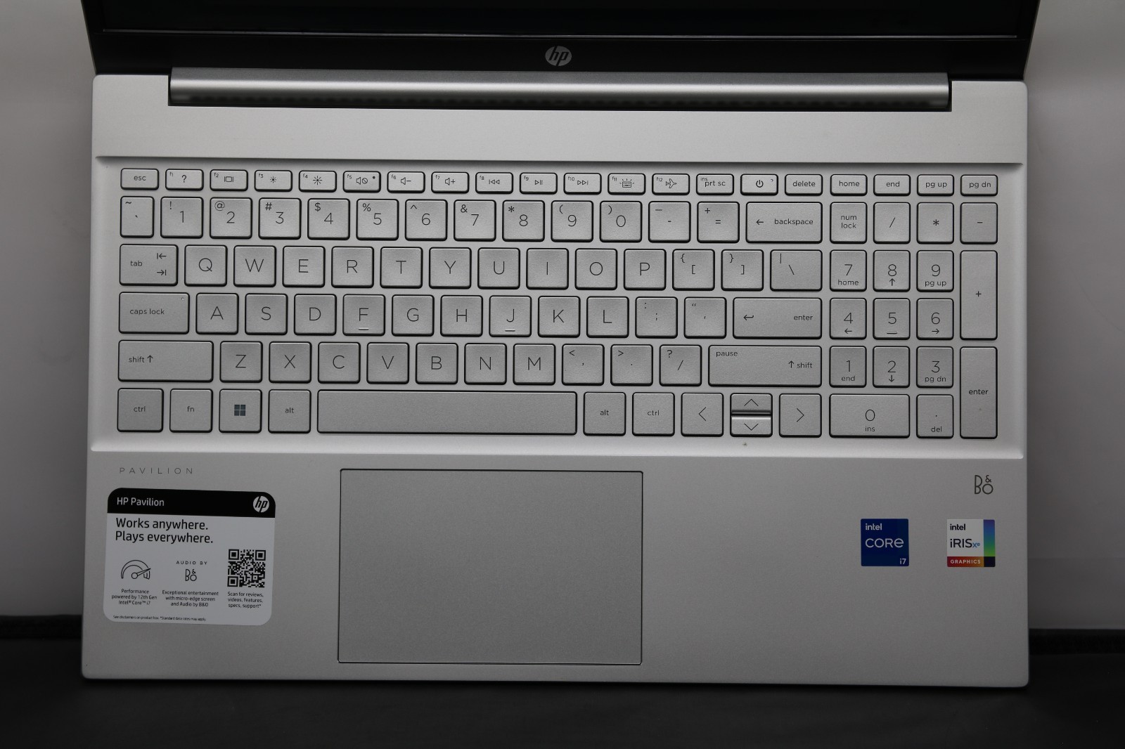 HP Pavilion 15-eg2078nr – i7-1260P – 16GB, 256GB, Windows 11 + Adapter