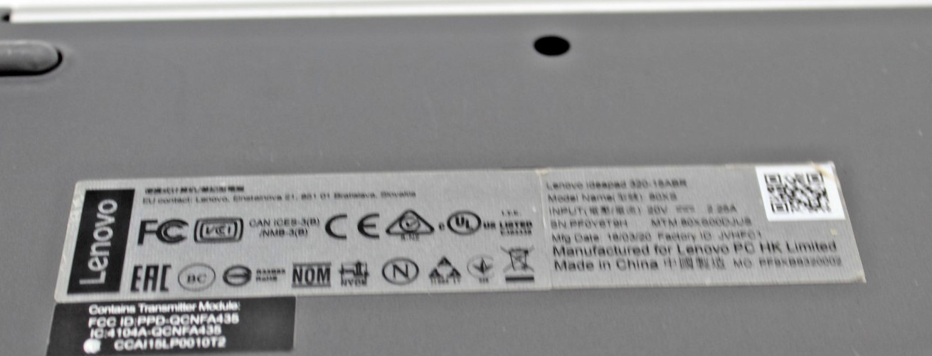 Lenovo Laptop – IdeaPad 320-15ABR 80XS