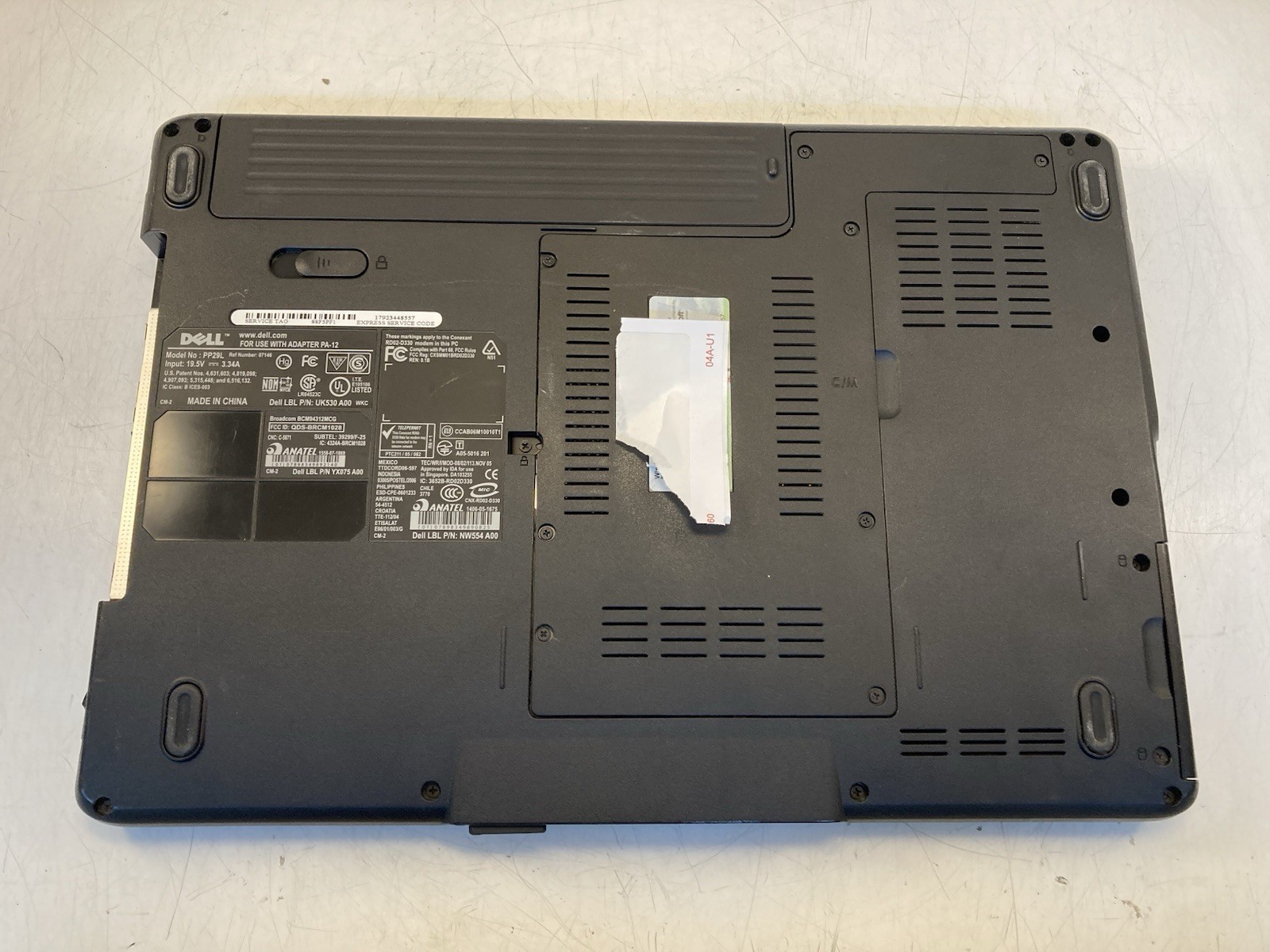 DELL Inspiron 1525 Intel Celeron 1.86GHz | 2GB RAM | NO HDD/OS – Boots to Bios