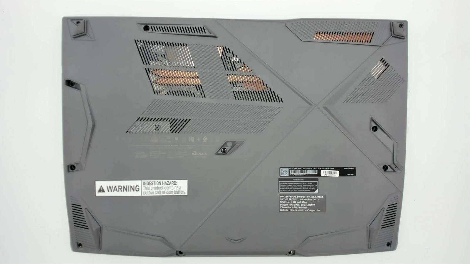 MSI Thin 15 B13VE-3023US 15.6″ FHD 144Hz i5-13420H 16GB 512GB SSD RTX 4050 Grey