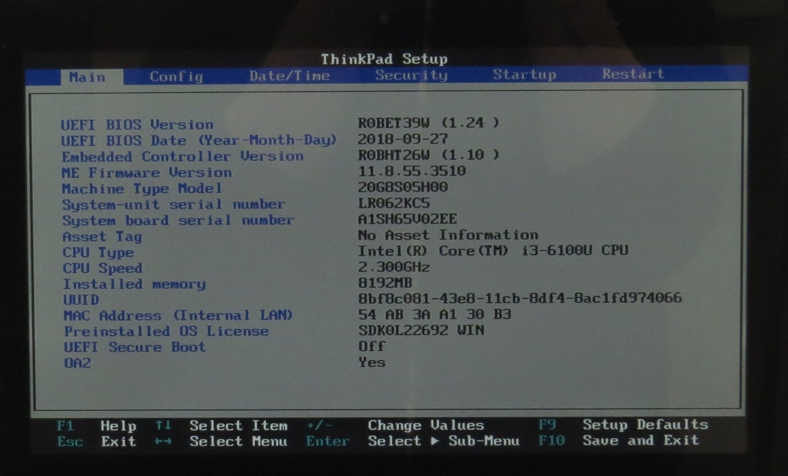 Lenovo ThinkPad Yoga 11e/i3-6100U @ 2.30GHz/8GB DDR3 RAM/No HDD/No OS