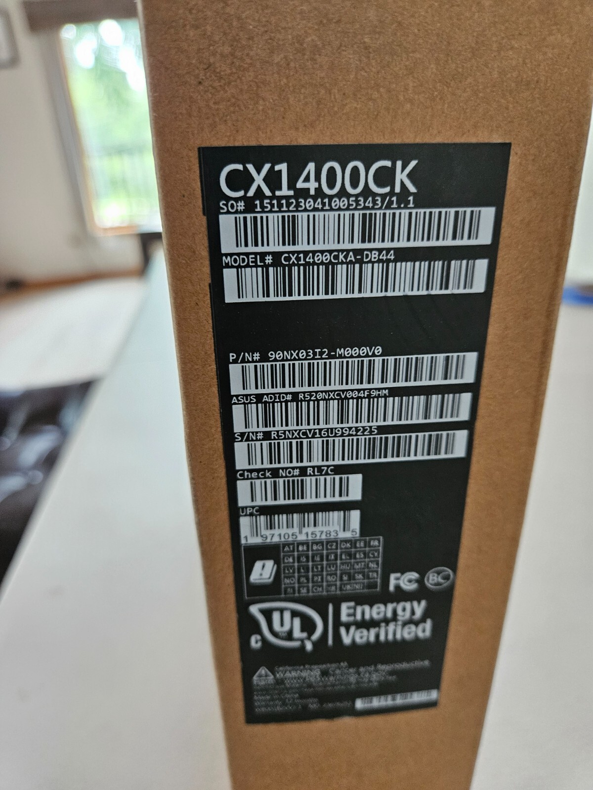 Asus Chromebook CX1 14″ Intel Celeron N4500 4GB 64GB (model: CX1400CKA-DB44)