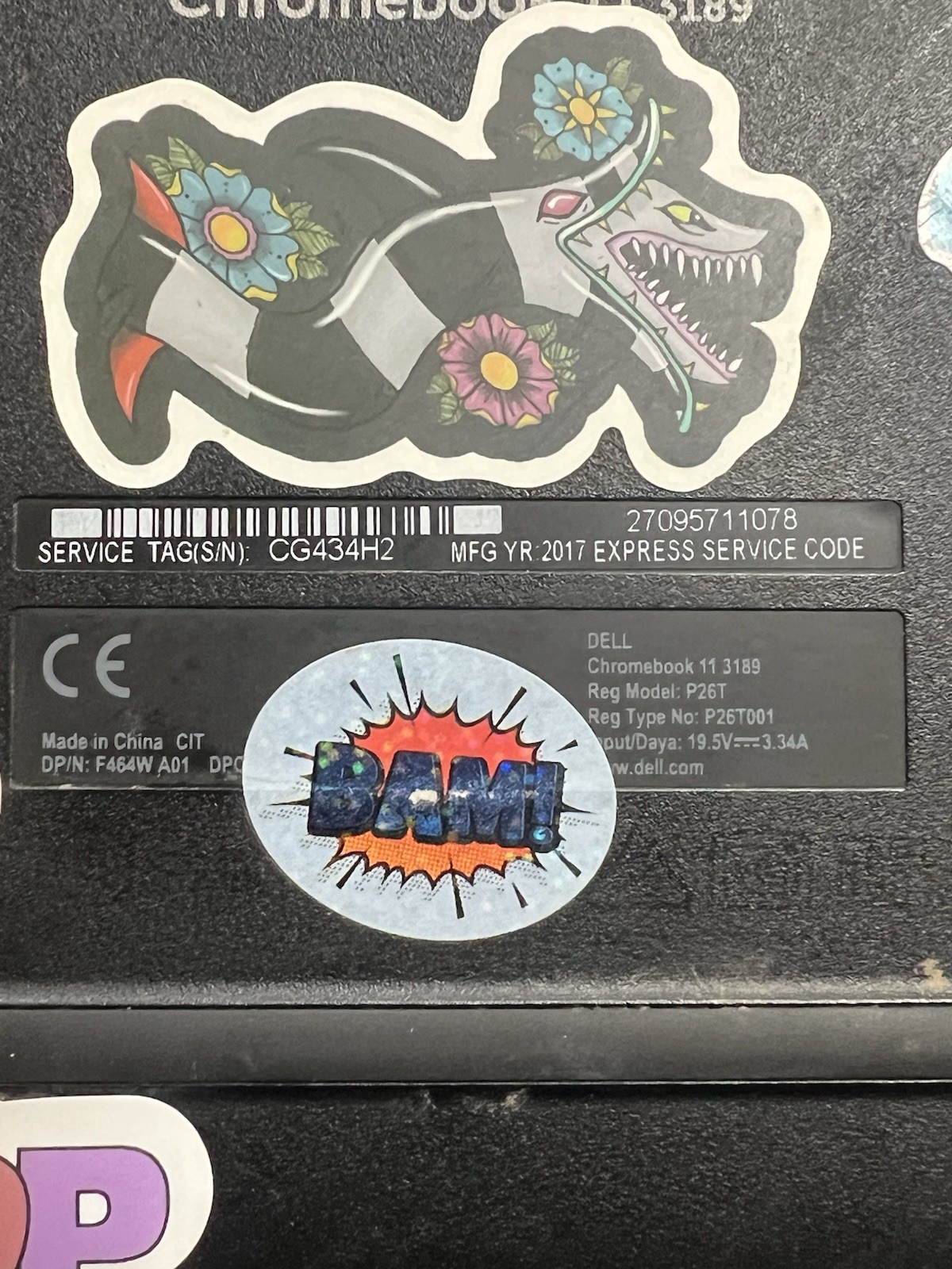 dell chromebook W Charger 4GB