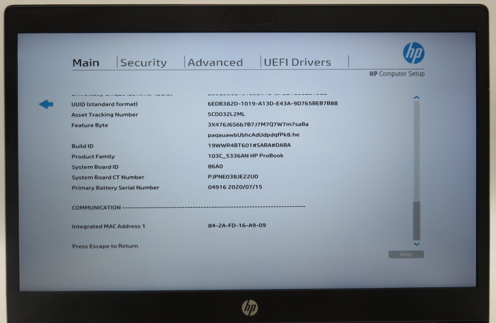 HP ProBook 450 G7 _ i7-10510U @ 1.8 _ 8GB RAM _ 400GB SSD _ W11P