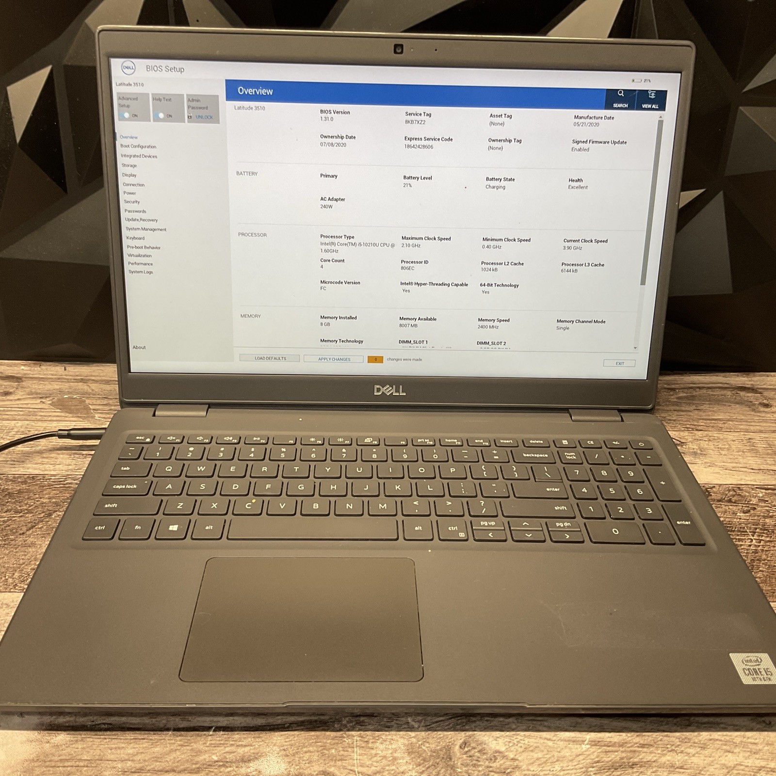 Dell Latitude 3510 / i5 10th Gen / 16GB 128GB SSD Win11 Laptop Notebook /AC B3N