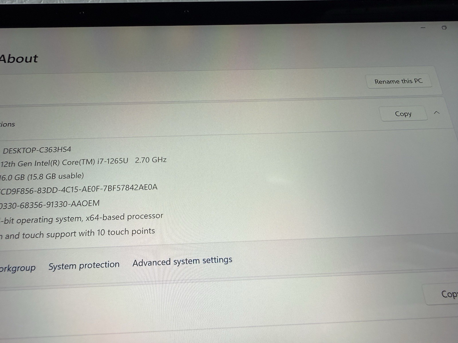Microsoft Surface Pro 9 2038 i7-1265U, 16GB RAM, 512GB SSD Win 11 Pro Silver