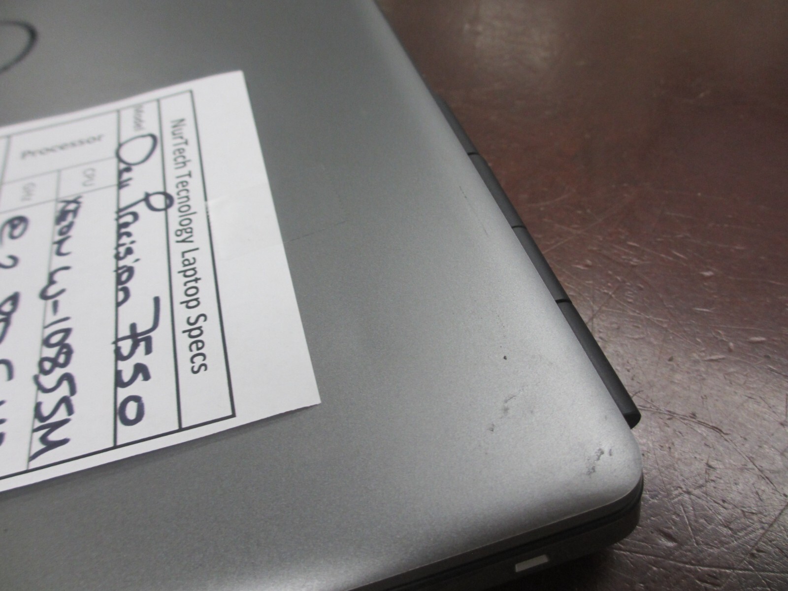 Dell Precision 7550 Xeon W-10855M 2.80GHz 32GB 512GB SSD Ubuntu T2000 Laptop +AC