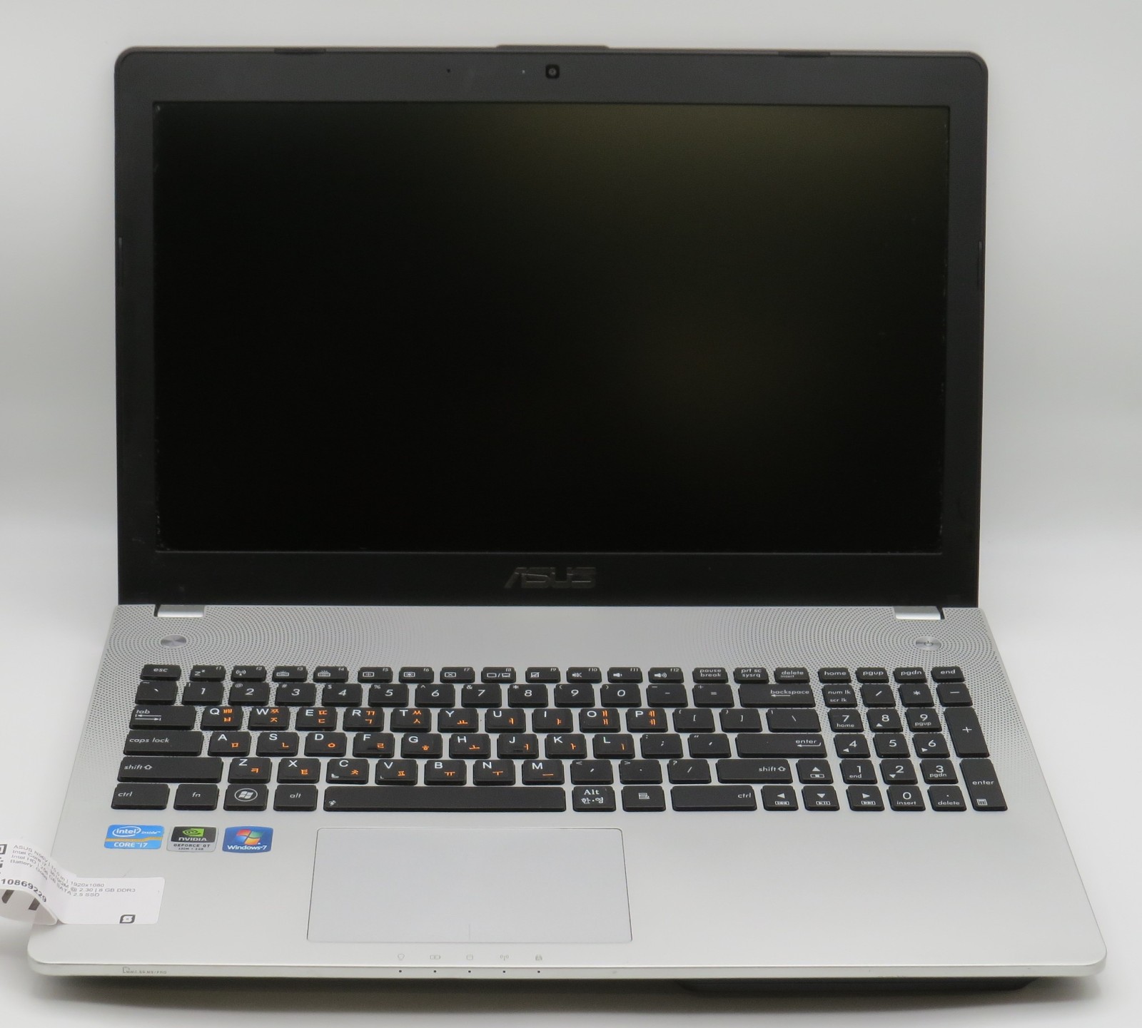ASUS N56V | i7-3610QM @ 2.3GHz | 8GB DDR3 | 256GB 2.5″ SATA SSD | GeForce 650M |