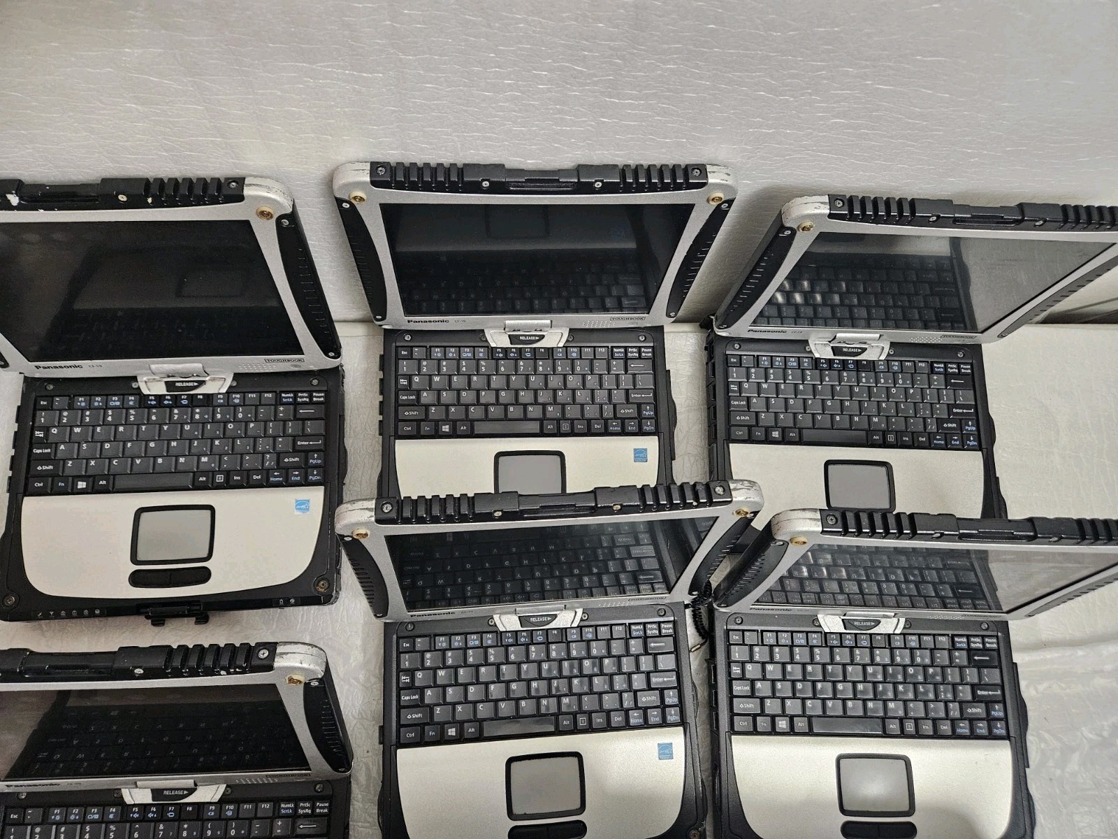 Lot Of 8 Panasonic Toughbook CF-19, i5-3610ME @ 2.7GHz, Tested Grade C