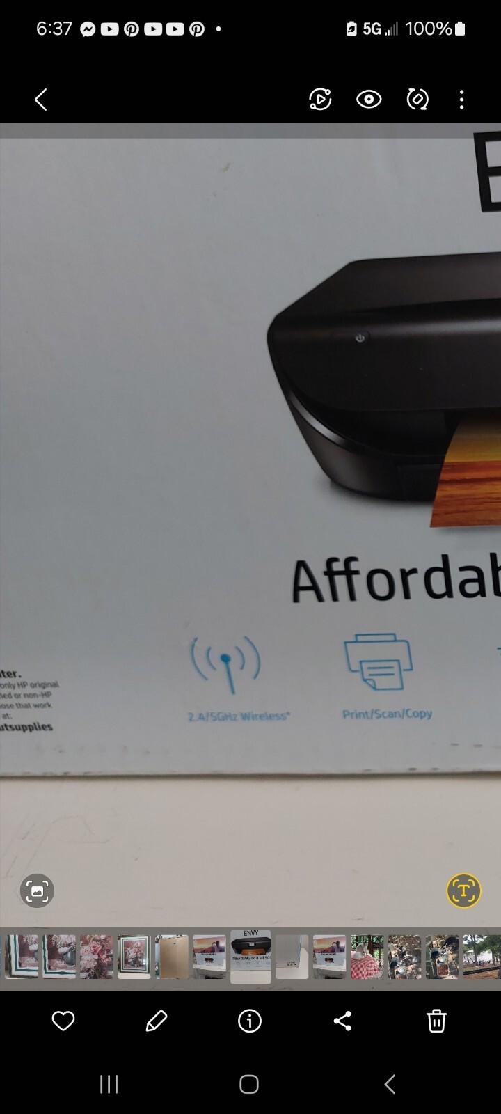 hp envy 5010 Printer All In One