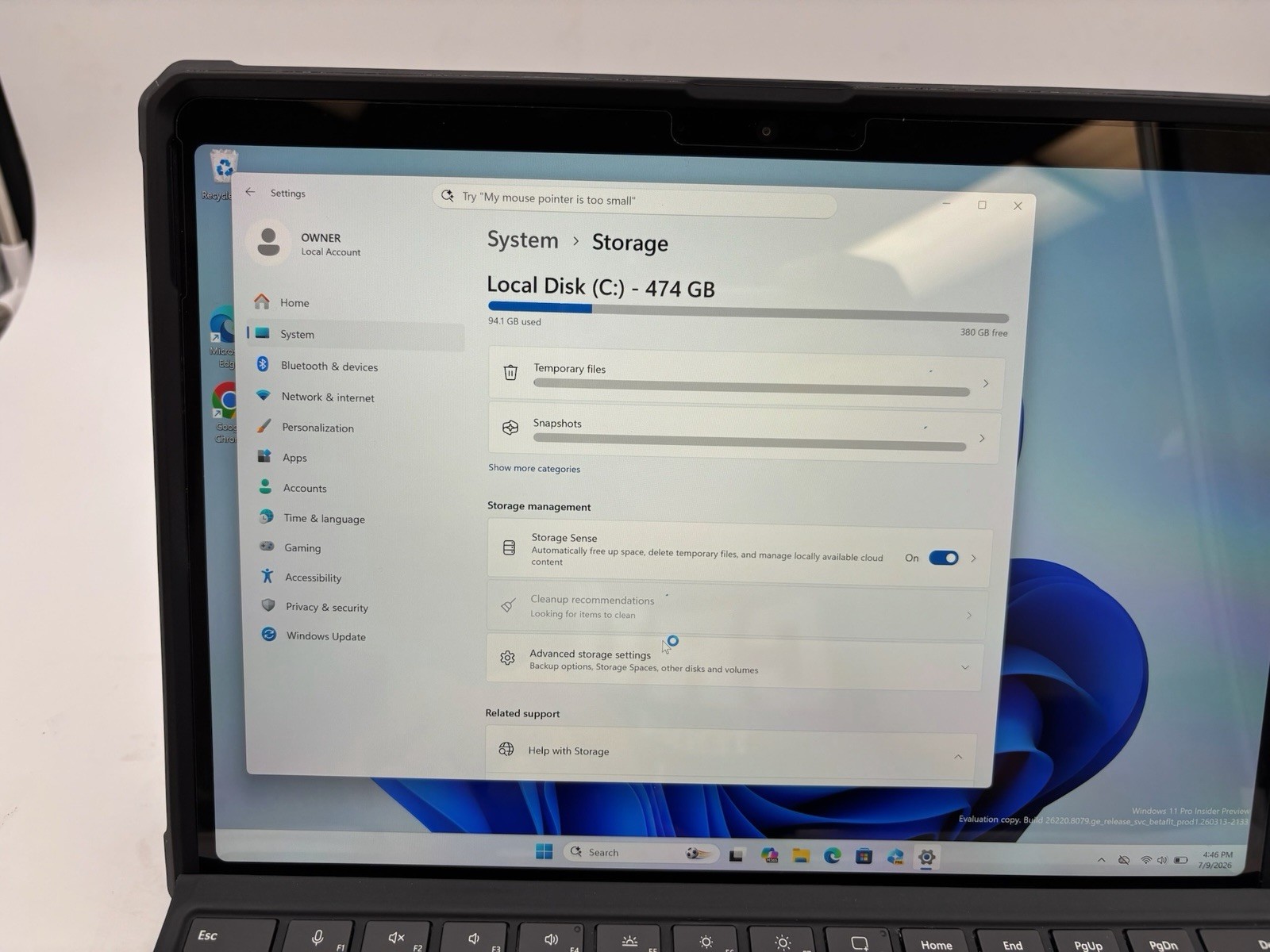 Microsoft Surface Pro 11 th Ed 13″ 512 GB SSD 16 GB RAM Snapdragon X 10-Core