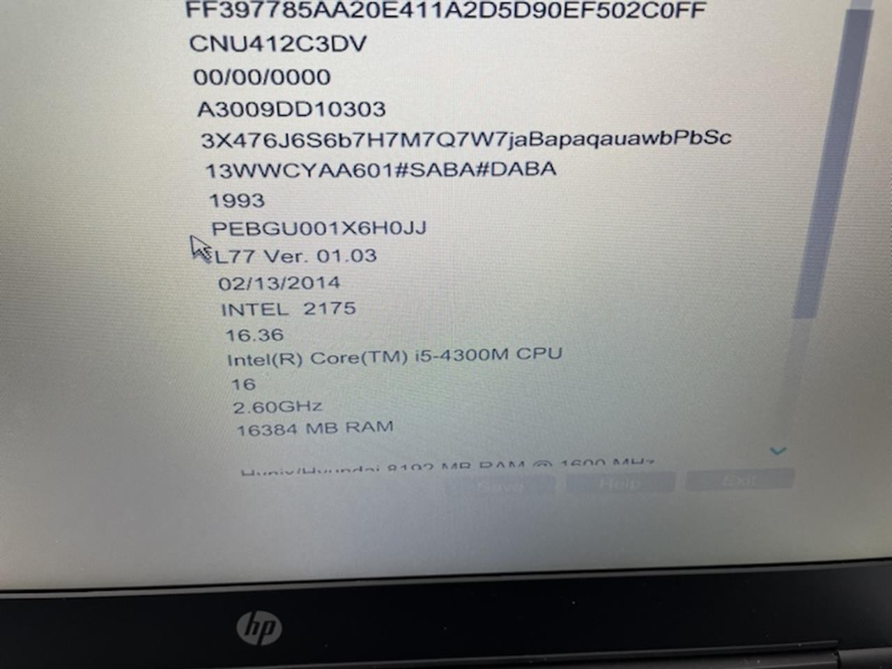 HP PROBOOK 640 G1 Laptop w/ INTEL CORE i5-4300M 2.60 GHZ + 16 GB | No HD / OS A